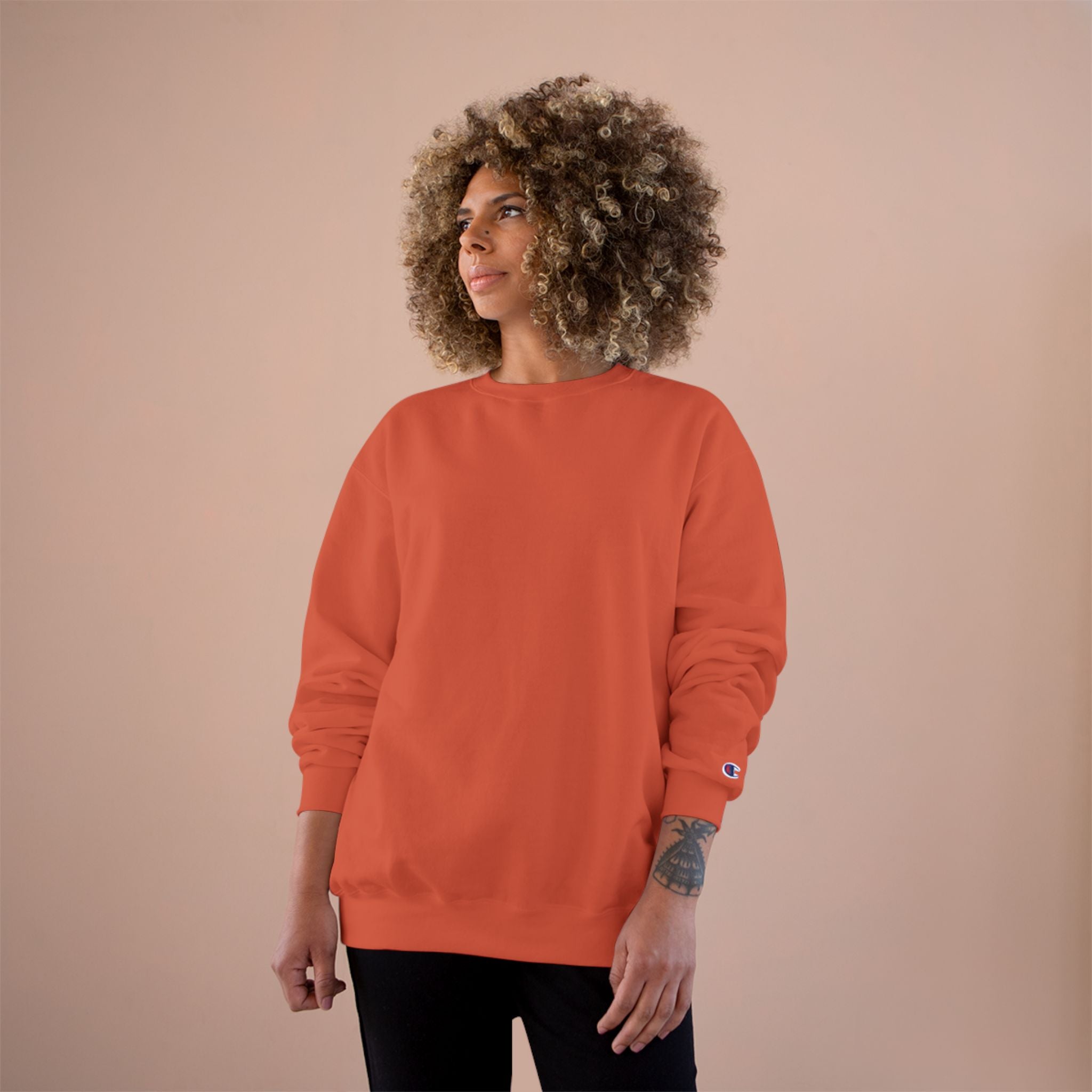 Champion Sweatshirt - Classic White Crewneck Sweatshirt