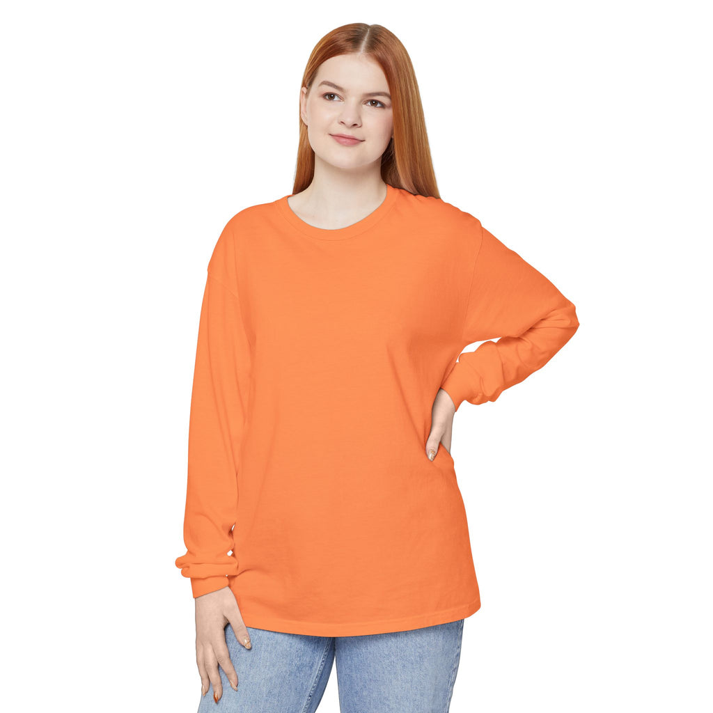Long Sleeve T-Shirt — Classic White Garment-Dyed Tee