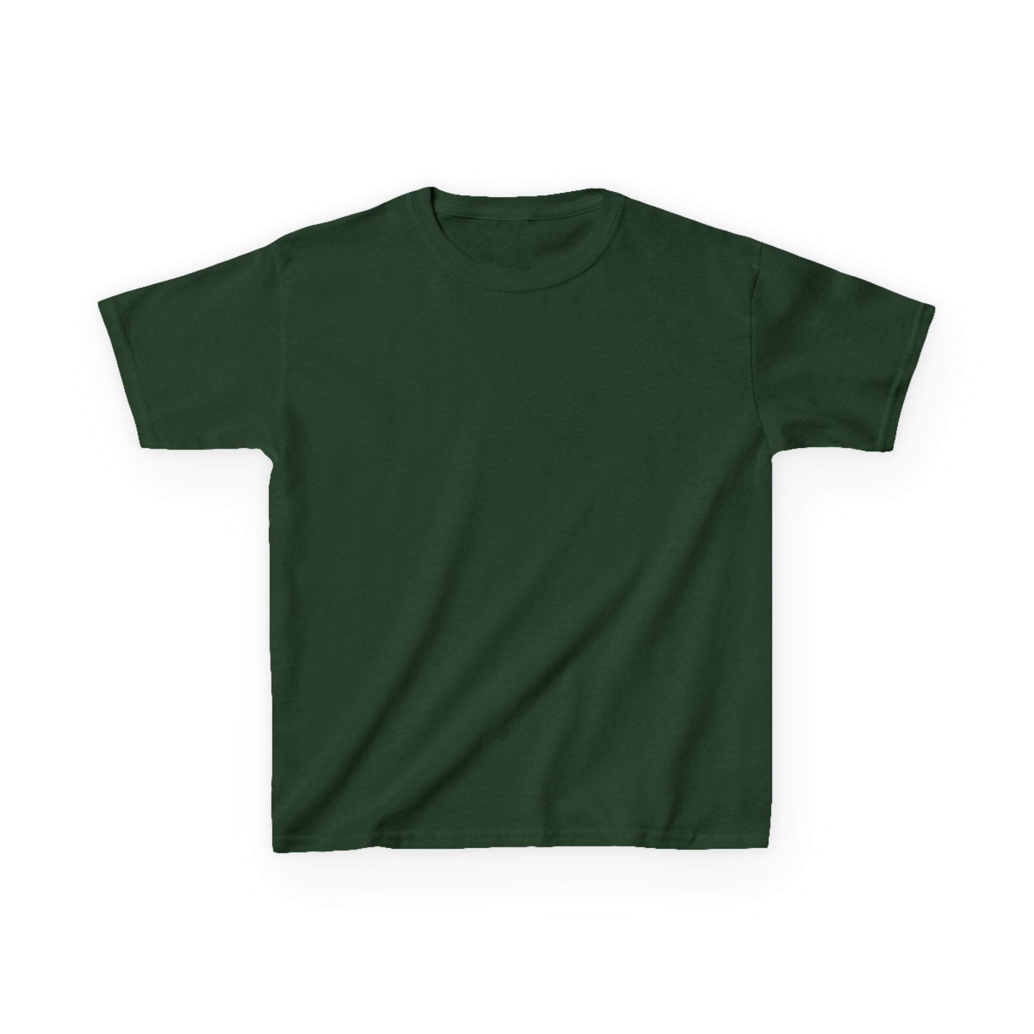 Kids T-Shirt — Plain White Heavy Cotton Tee for Boys & Girls