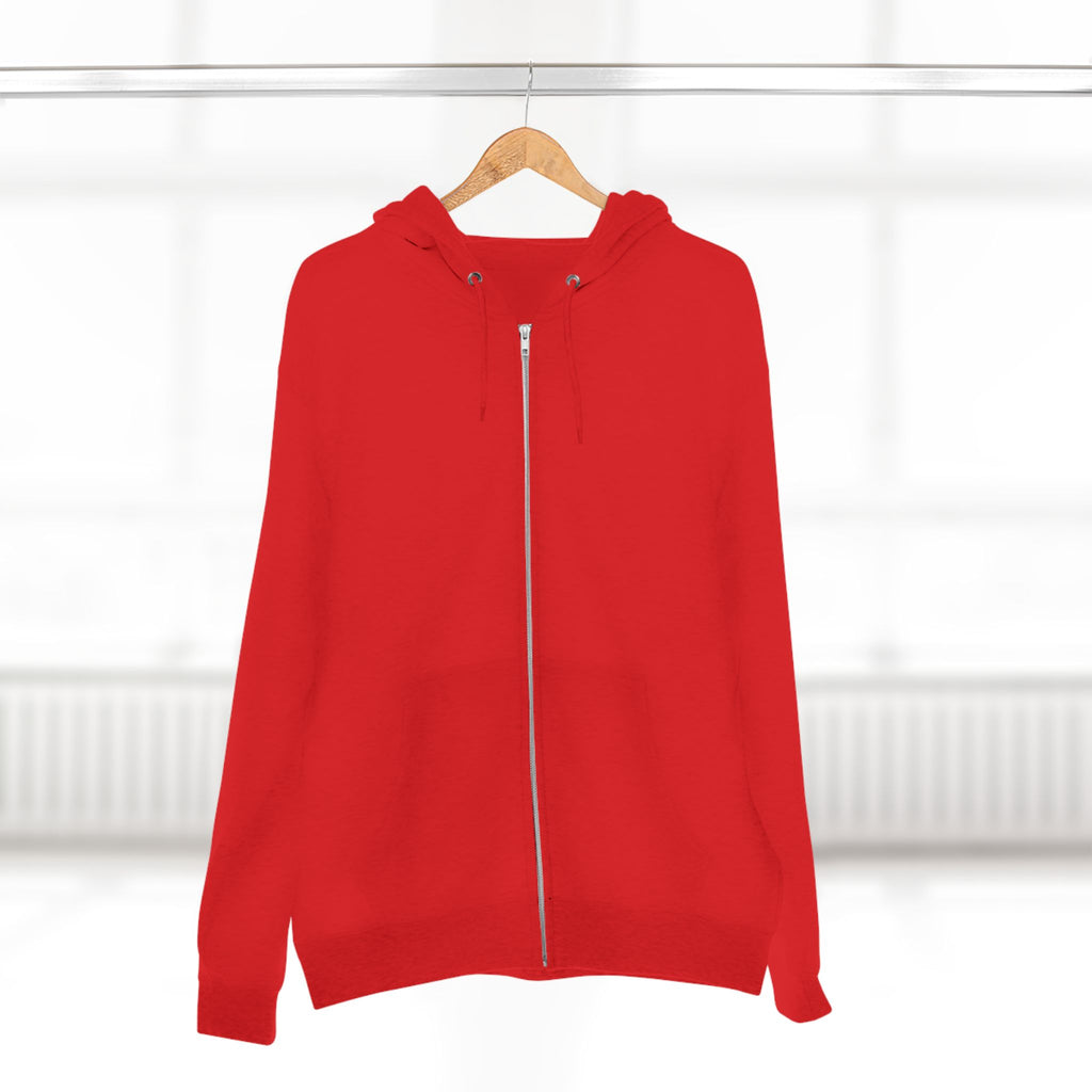 Classic White Zip Hoodie - Plain Full-Zip Hooded Sweatshirt