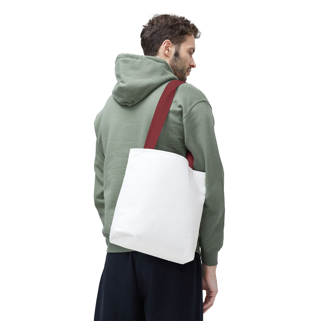 Custom All-Over Print Tote Bag — Blank White Canvas Shoulder Tote
