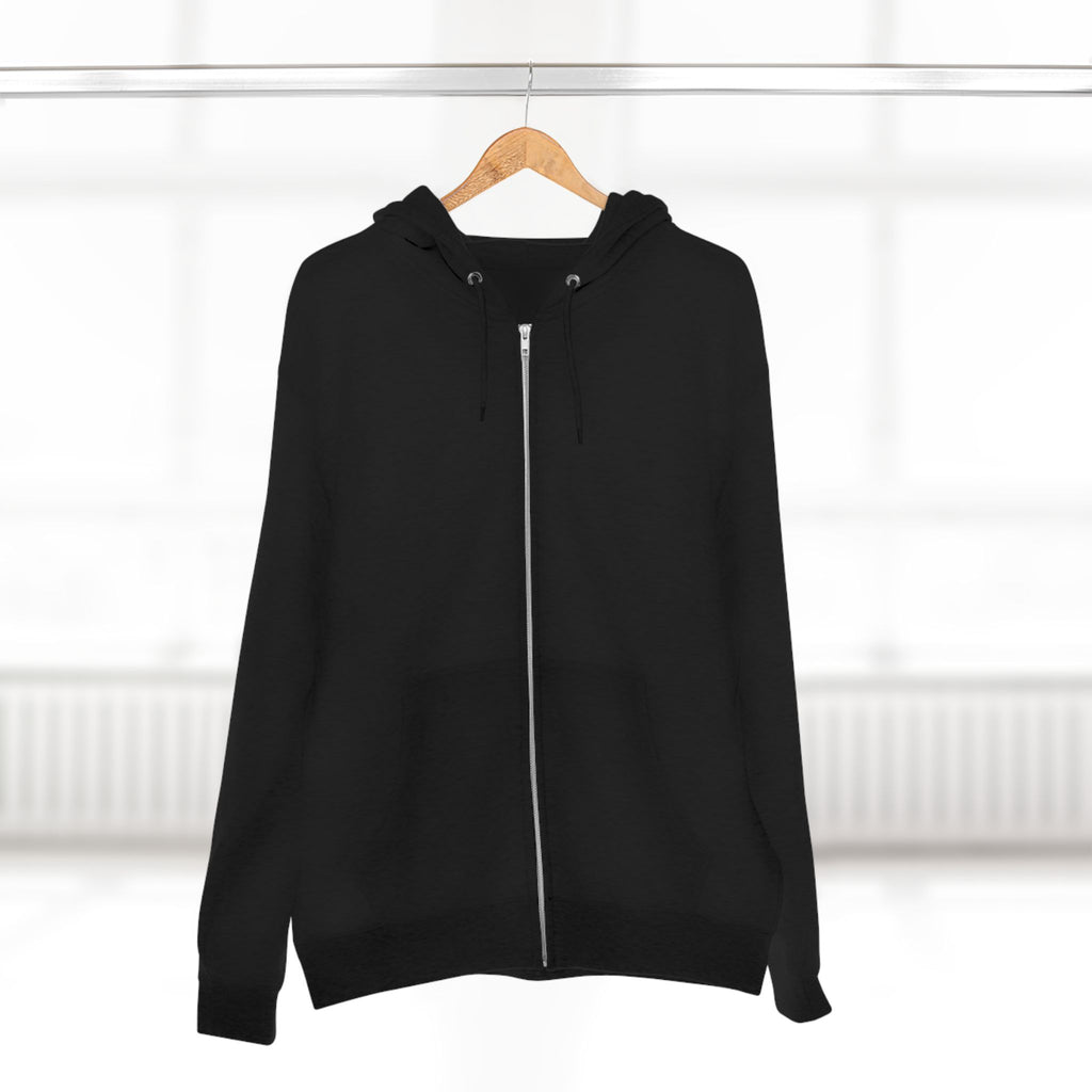 Classic White Zip Hoodie - Plain Full-Zip Hooded Sweatshirt