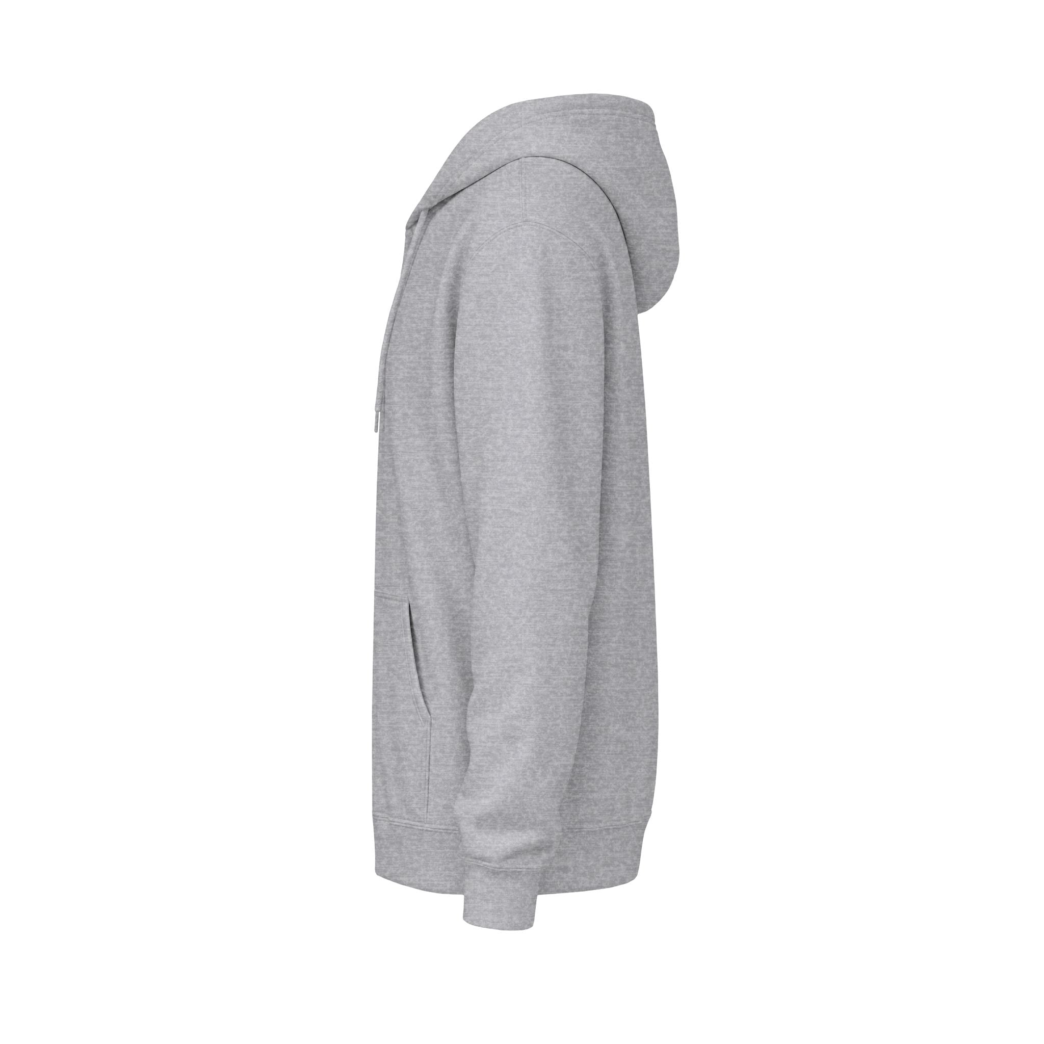 Classic White Fleece Hoodie – Soft Midweight Pullover