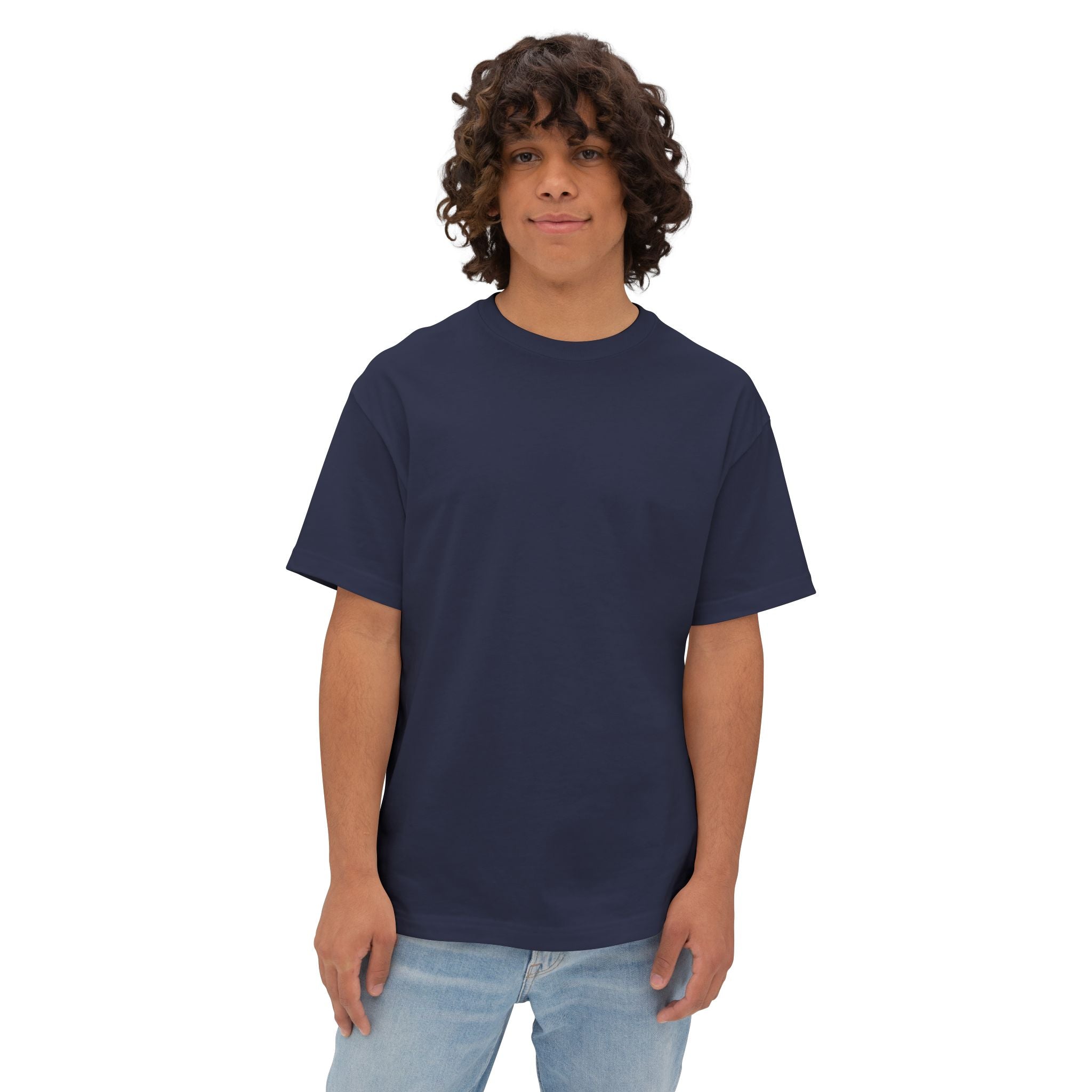 Oversized Boxy Tee — Minimal White Crewneck T-Shirt