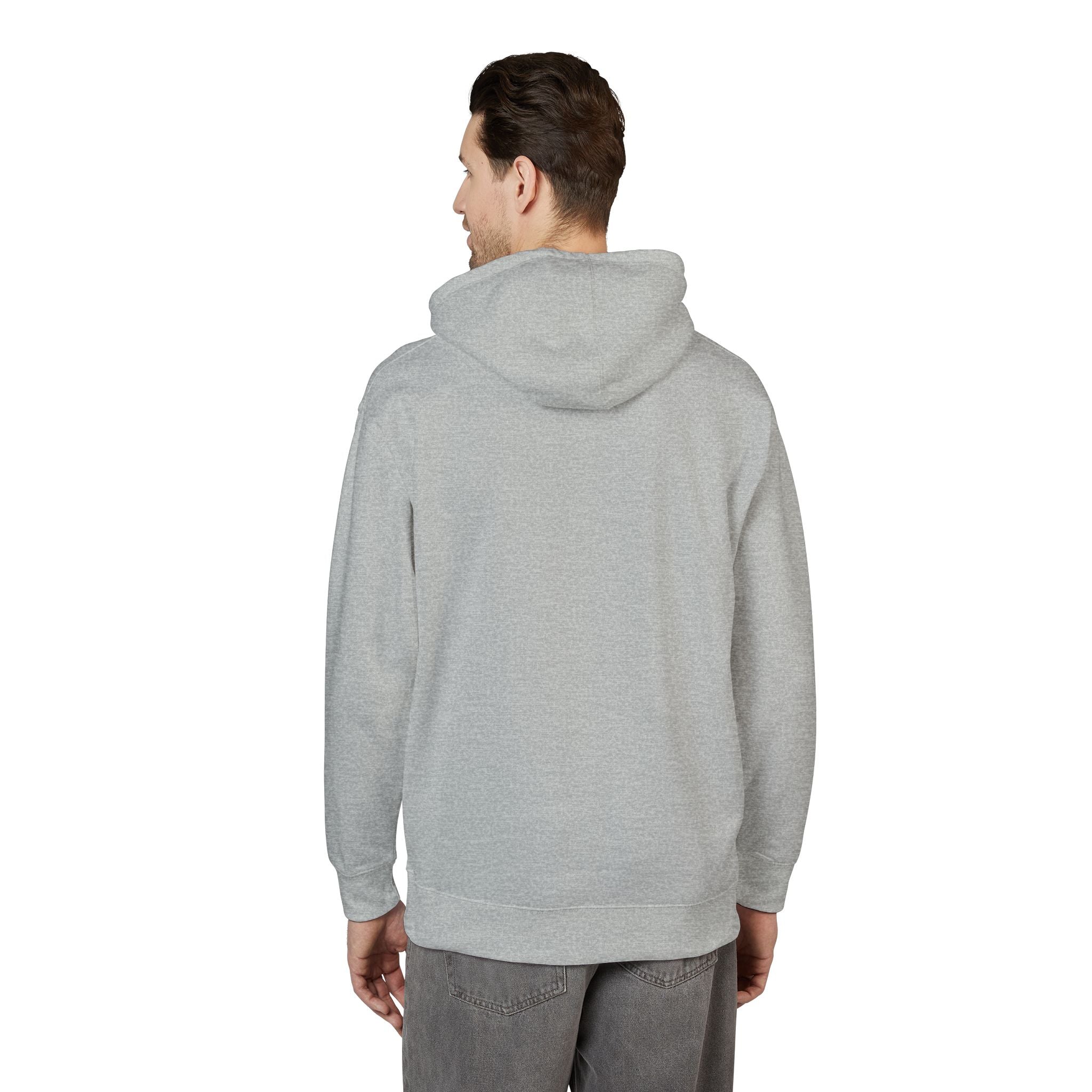 White Fleece Hoodie – Minimal Classic Pullover Hooded Sweatshirt