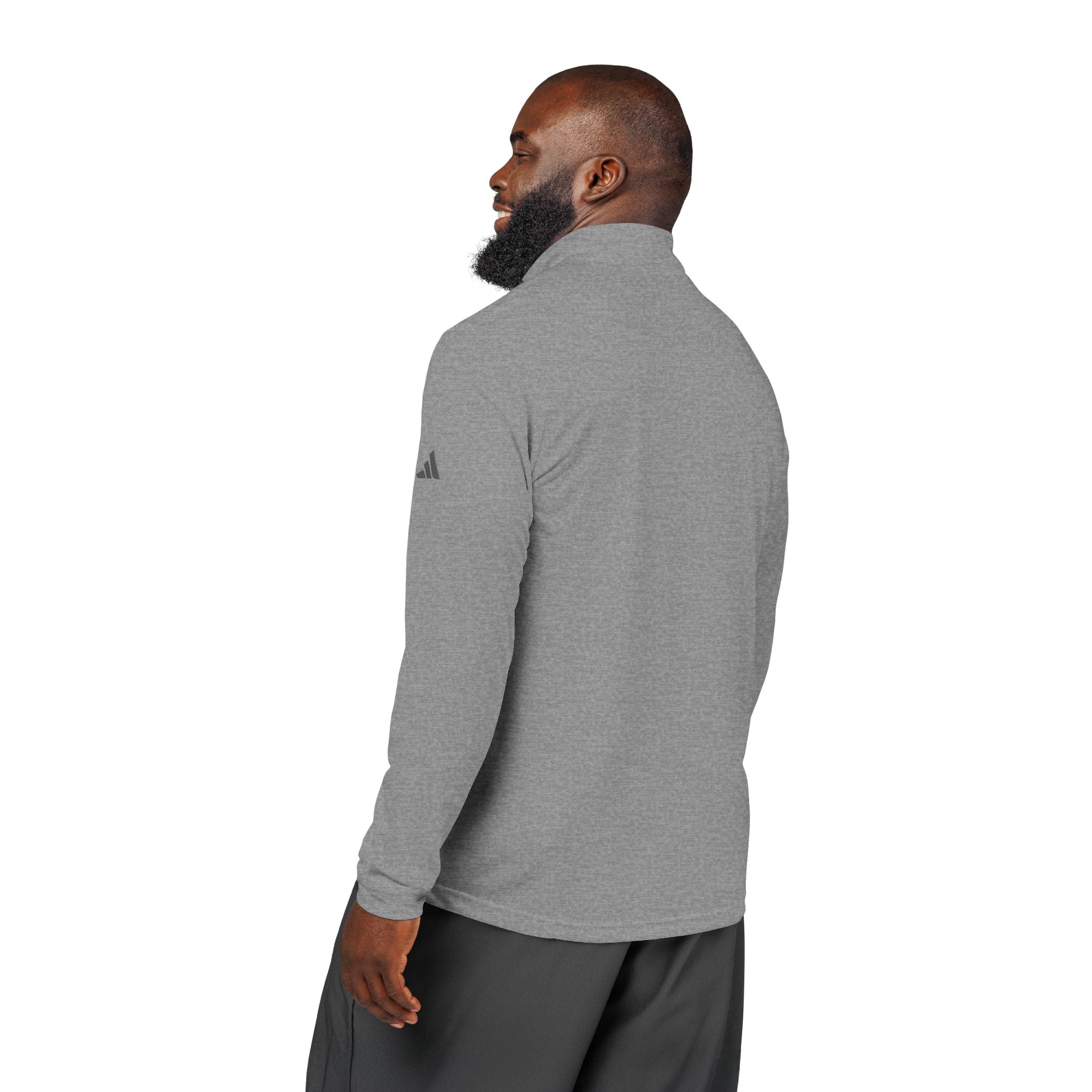 Adidas Quarter-Zip Pullover – Embroidered Performance Top