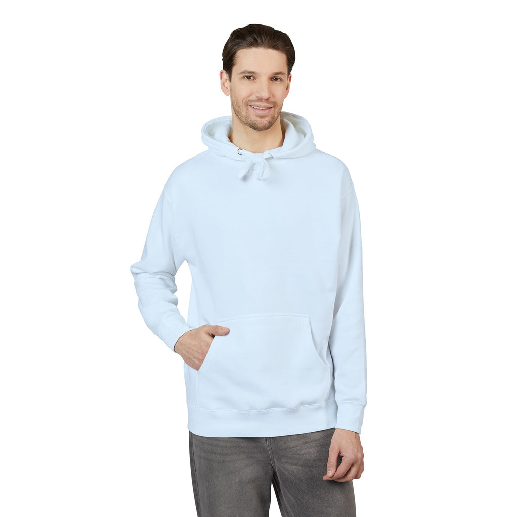 White Fleece Hoodie – Minimal Classic Pullover Hooded Sweatshirt