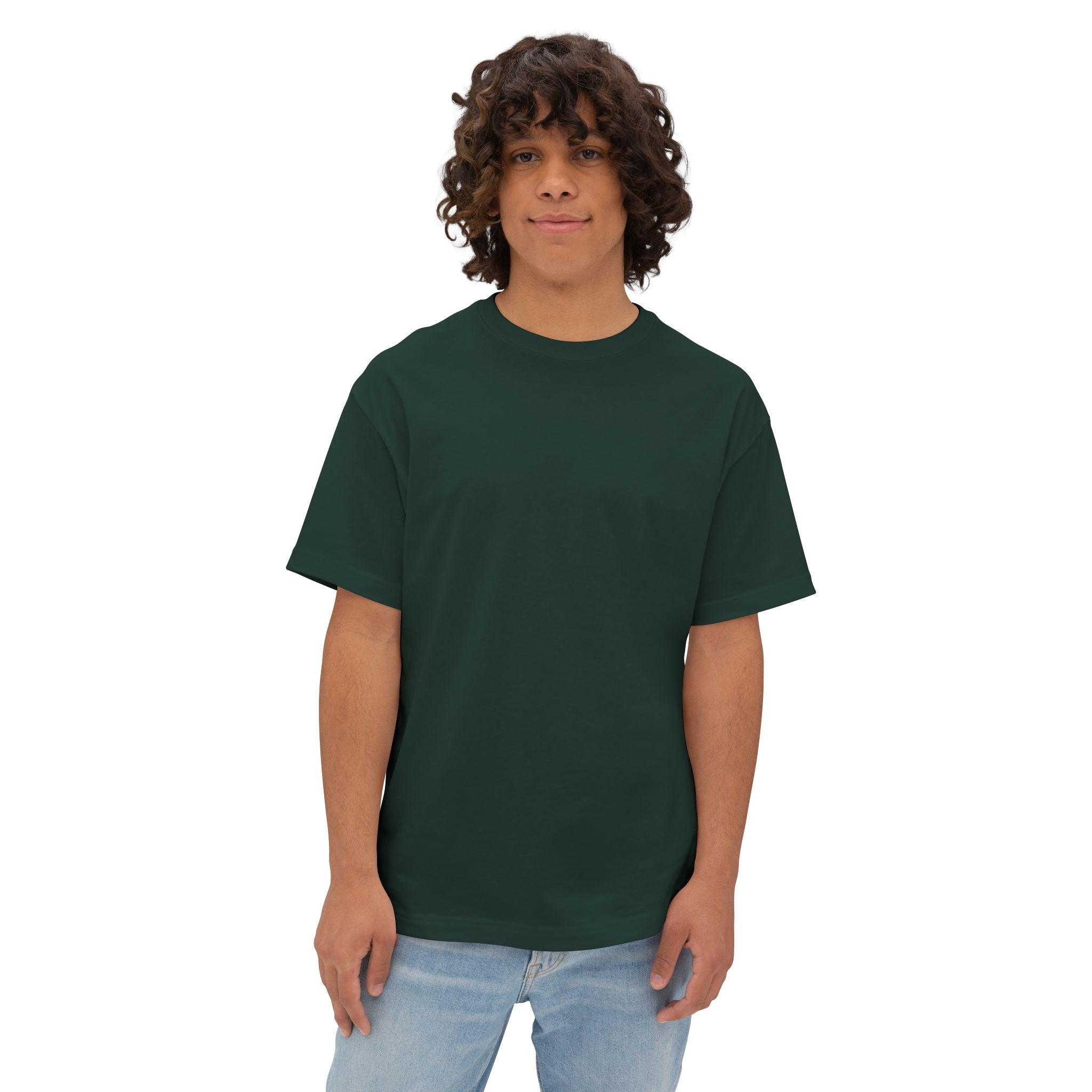 Oversized Boxy Tee — Minimal White Crewneck T-Shirt