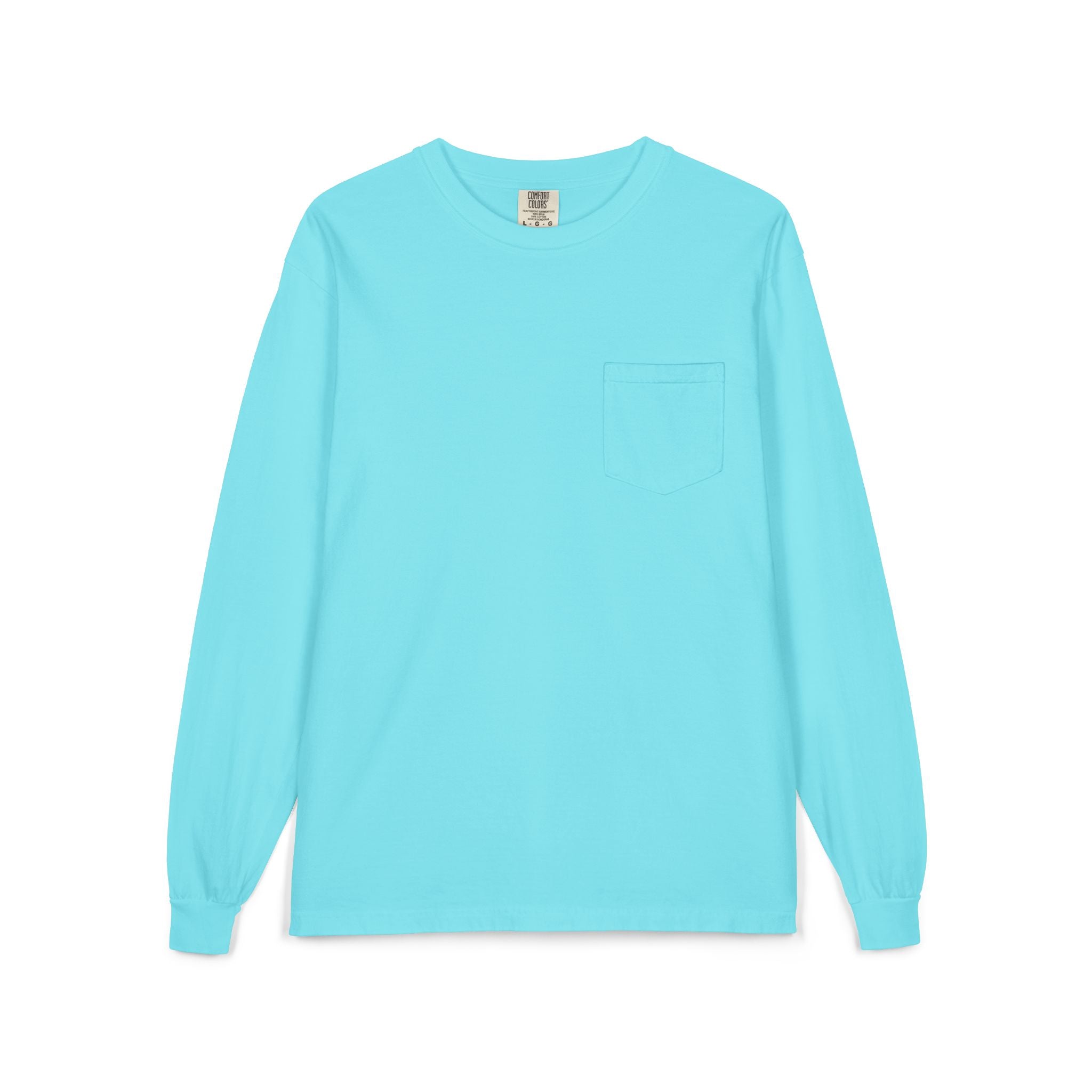 Long Sleeve Pocket Tee — Classic White Cotton Shirt