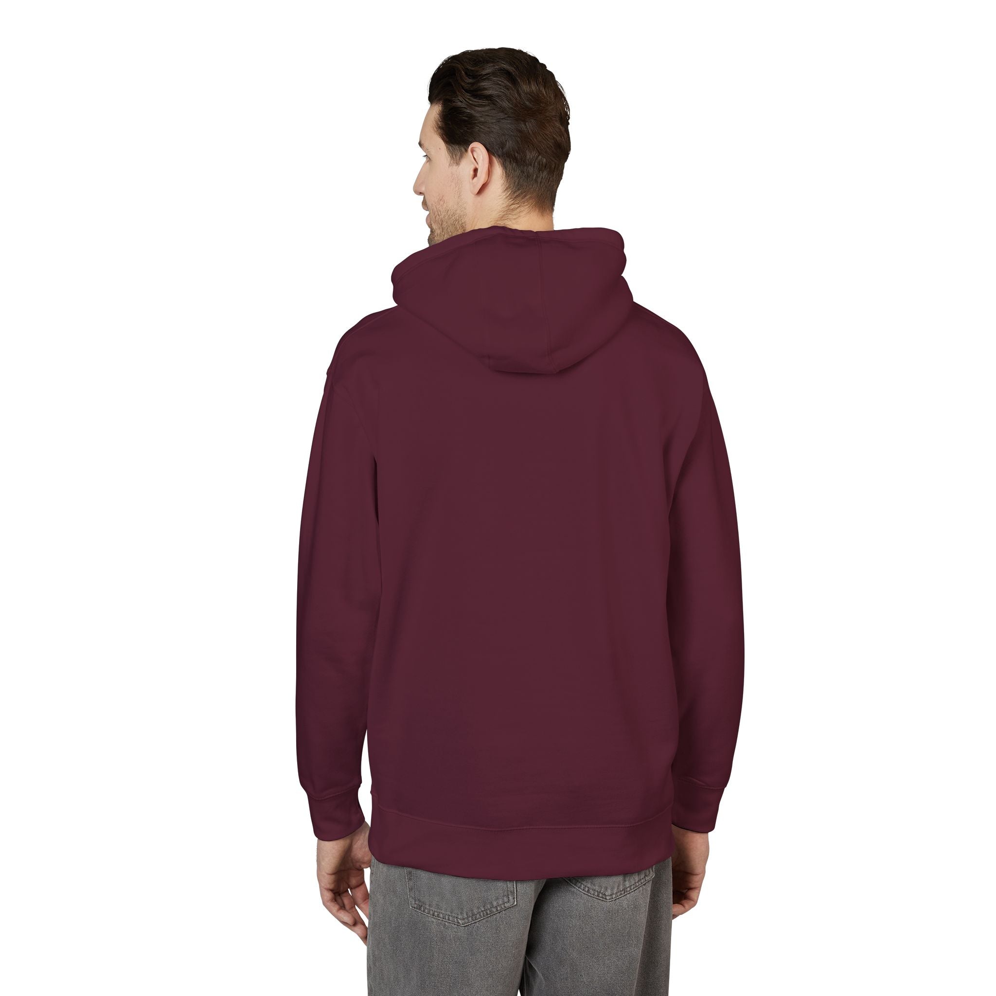 White Fleece Hoodie – Minimal Classic Pullover Hooded Sweatshirt