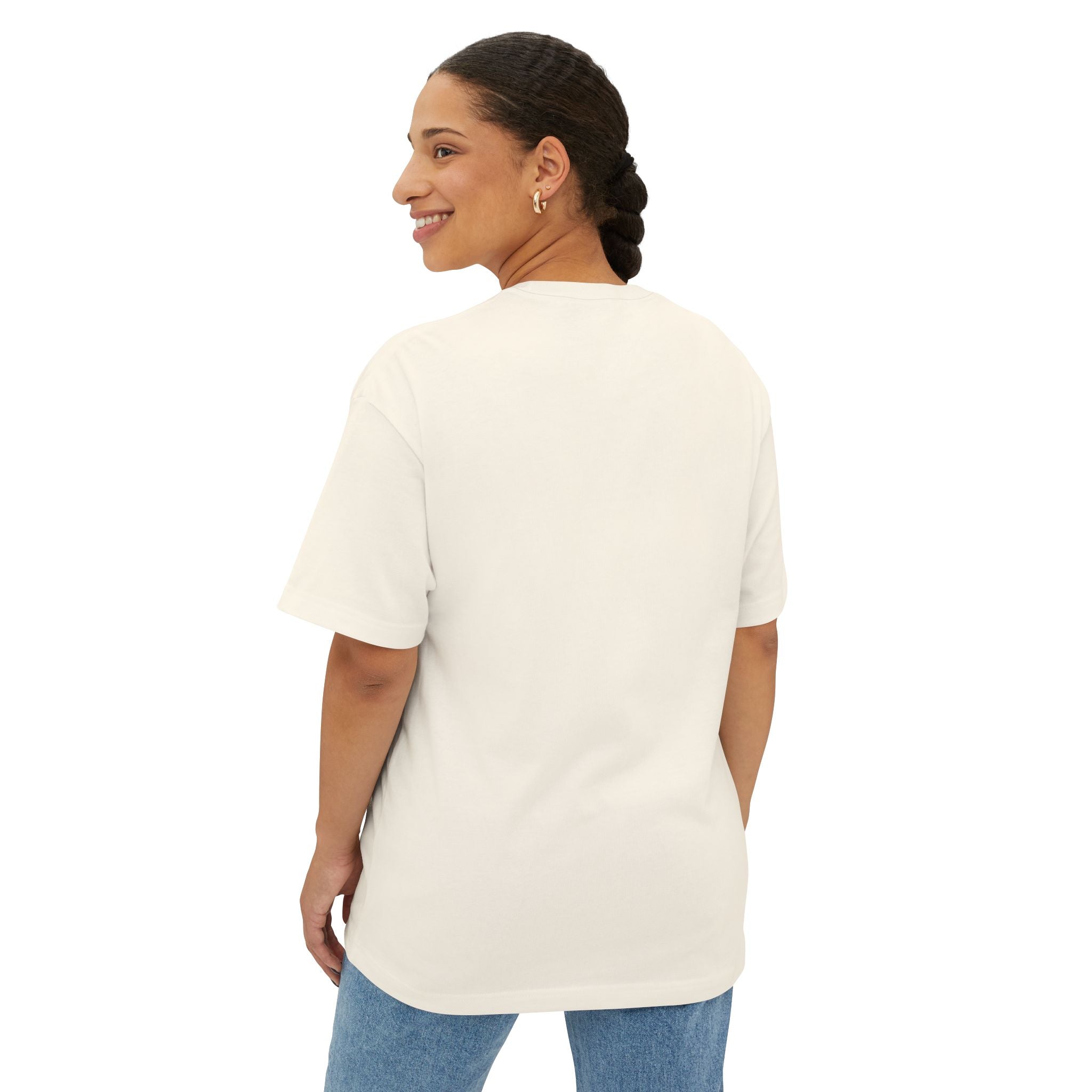 Oversized Boxy Tee — Minimal White Crewneck T-Shirt