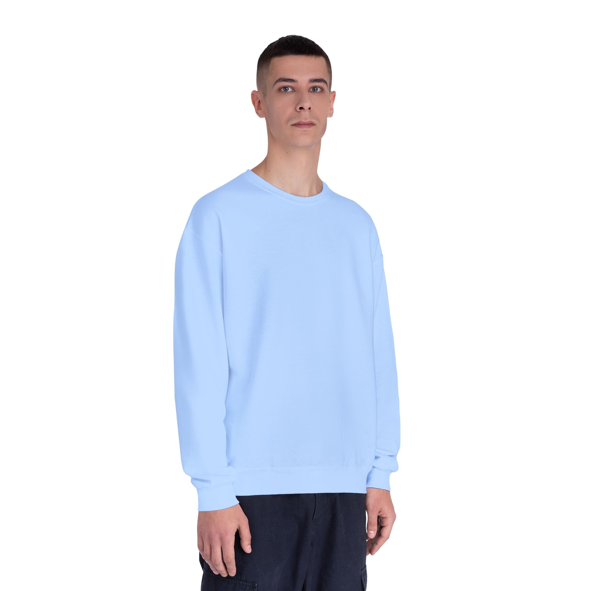 Classic White Crewneck Sweatshirt — Unisex Pullover