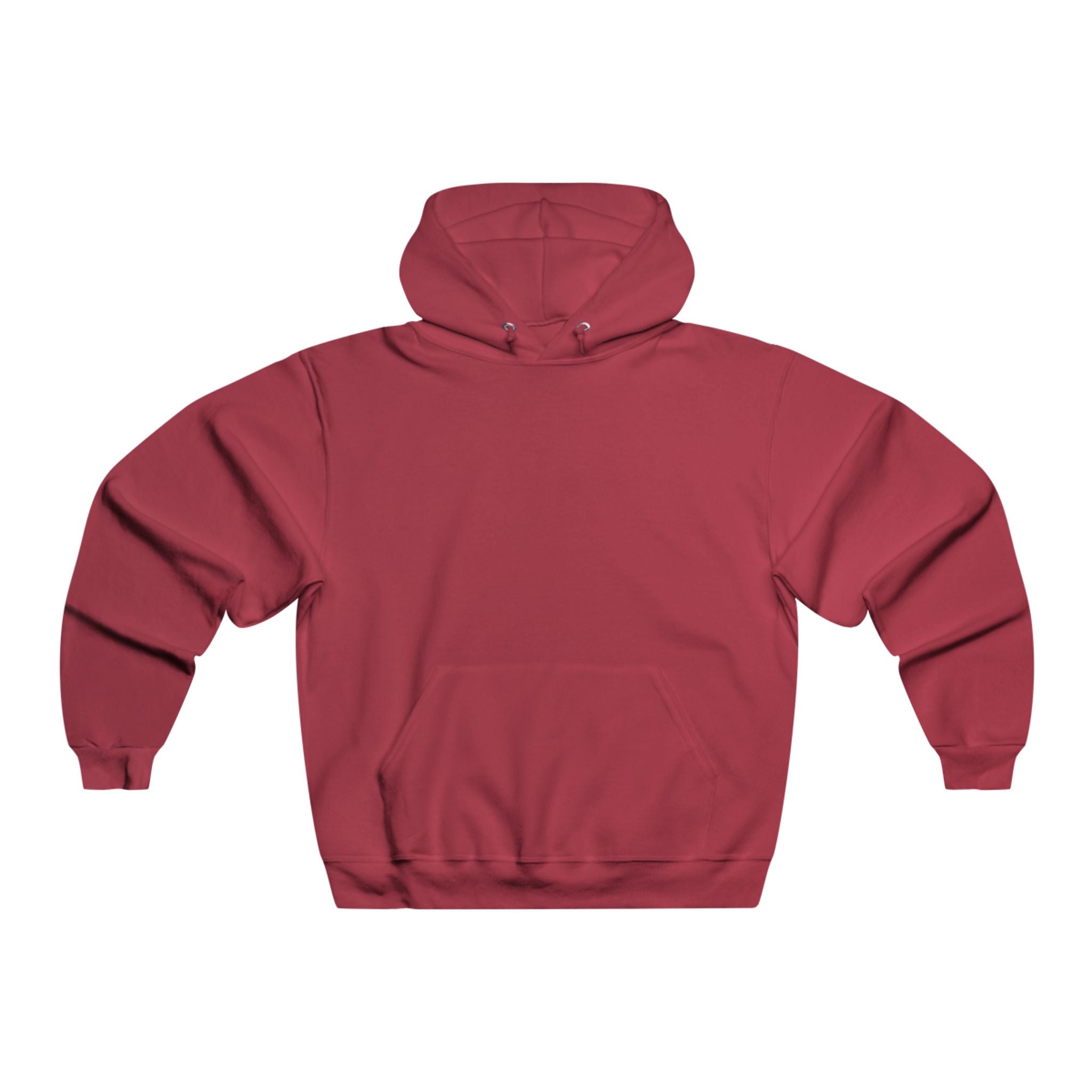 Blank White Hoodie — Men's Classic Pullover Hooded Sweatshirt