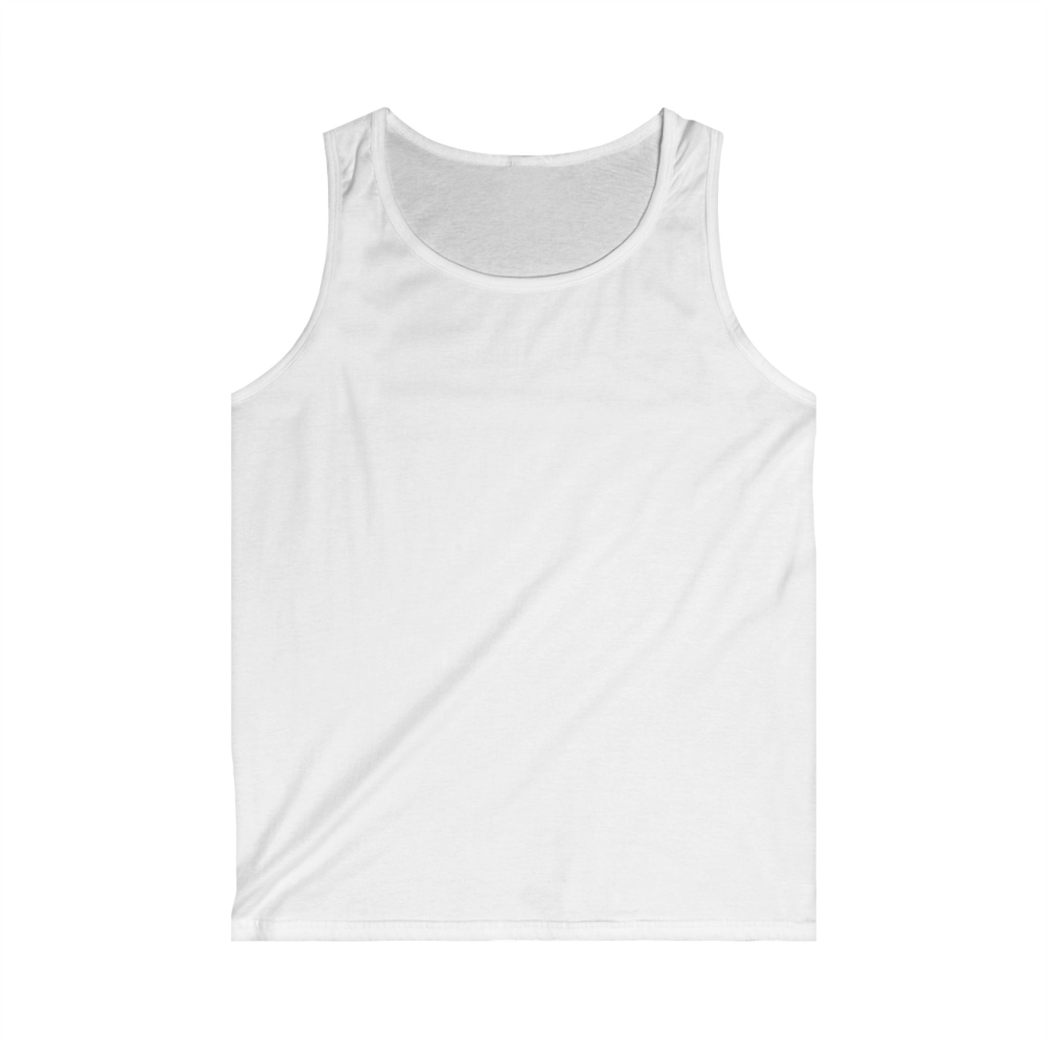 Men's White Tank Top — Classic Softstyle Athletic Vest