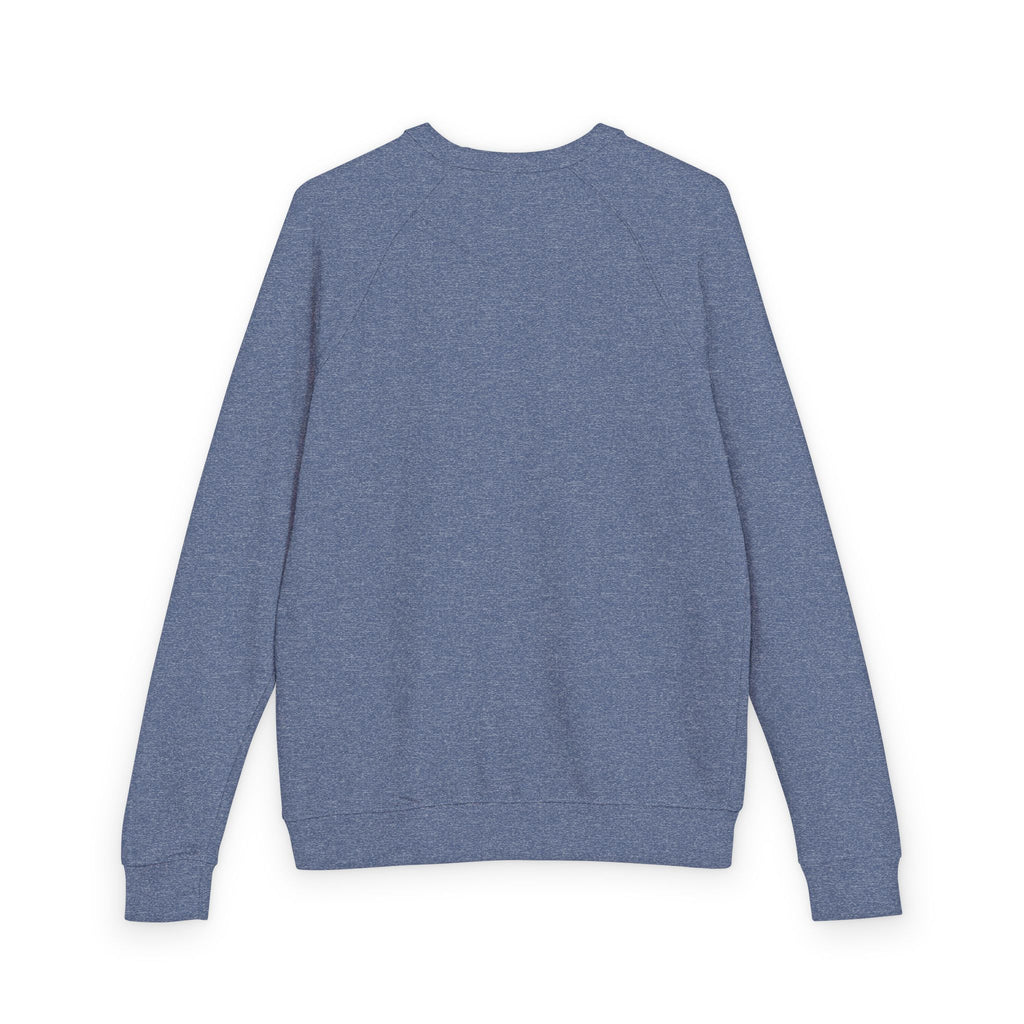 Heather Charcoal Raglan Crewneck Sweatshirt — Lightweight French Terry Pullover