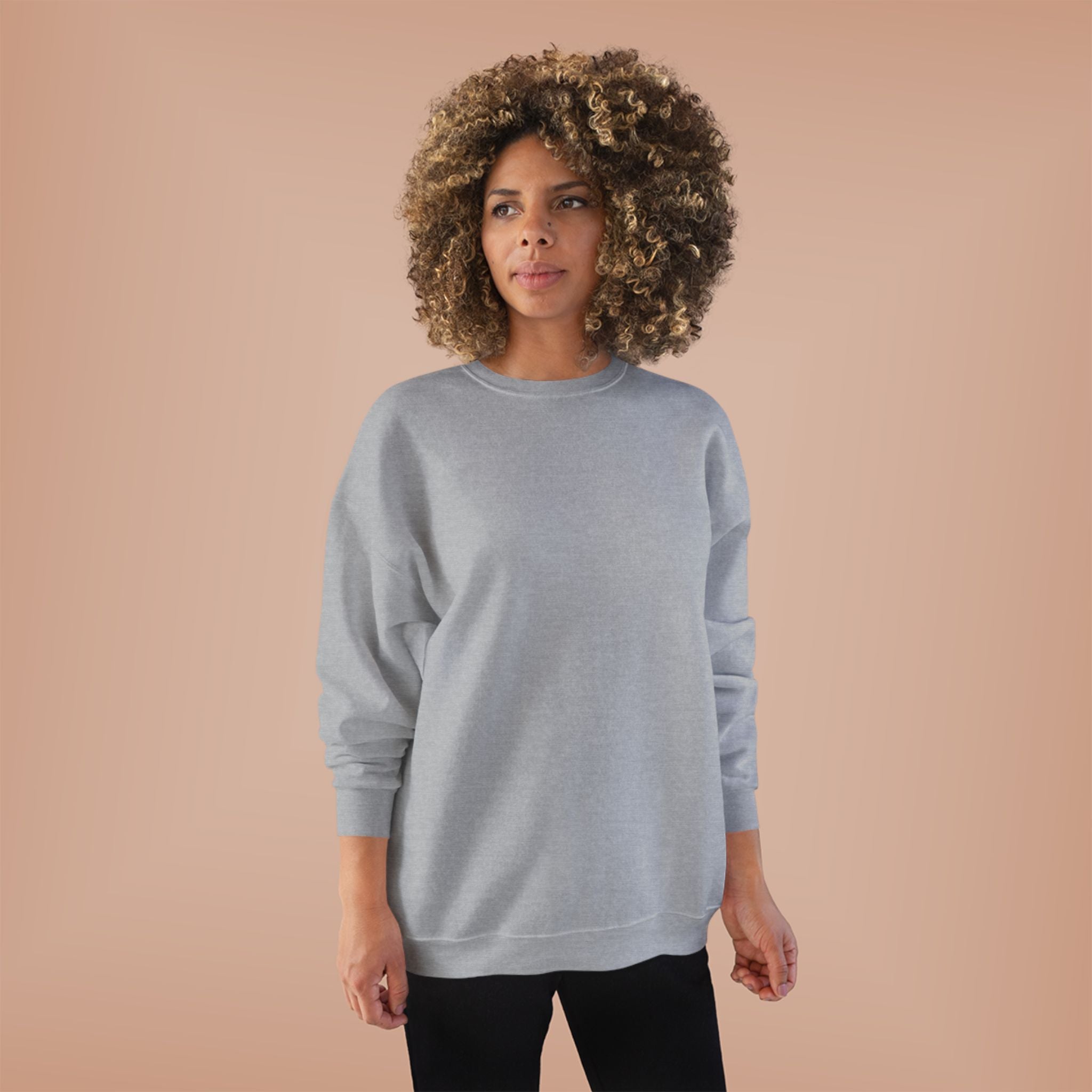 Classic White Crewneck Sweatshirt