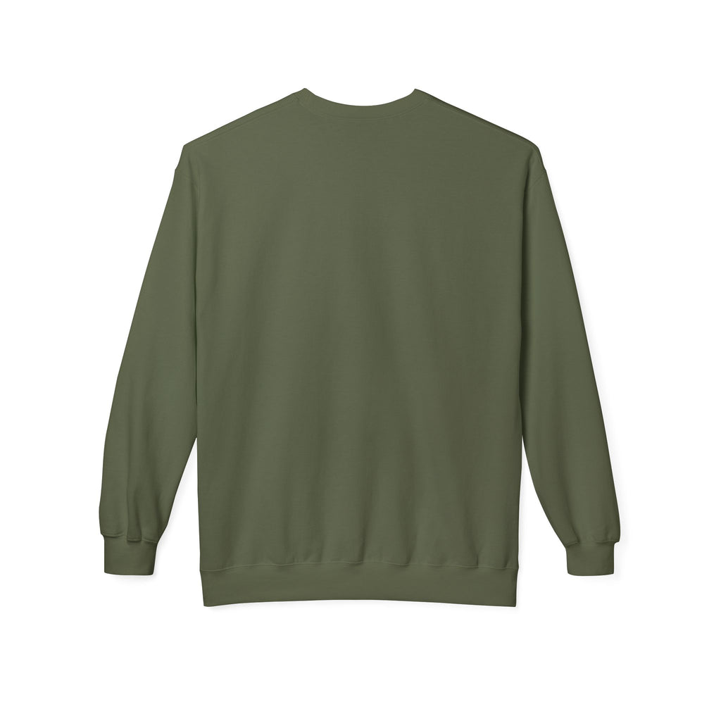Classic White Crewneck Sweatshirt — Unisex Midweight Fleece