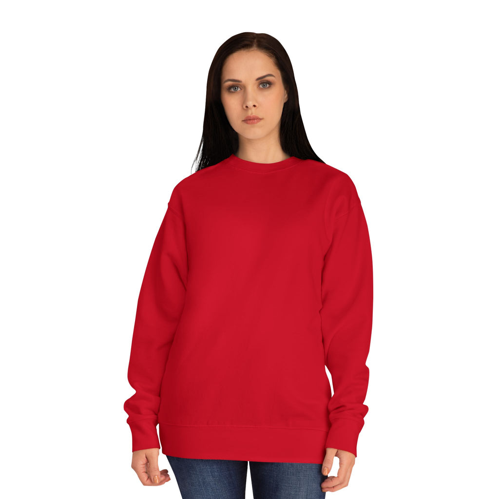 Crewneck Sweatshirt – Classic Coral Crew Sweatshirt, Cozy Everyday Pullover