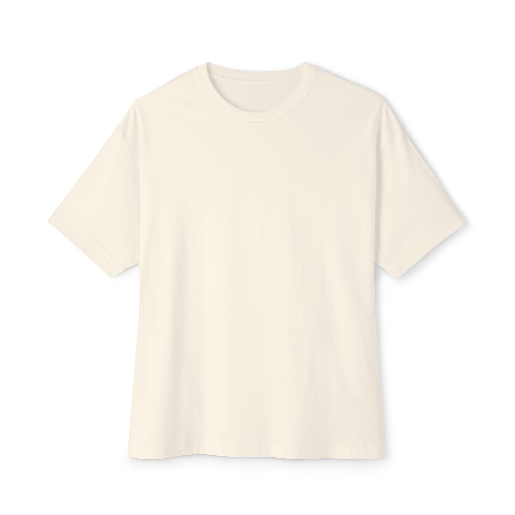 Oversized Boxy Tee — Minimal White Crewneck T-Shirt