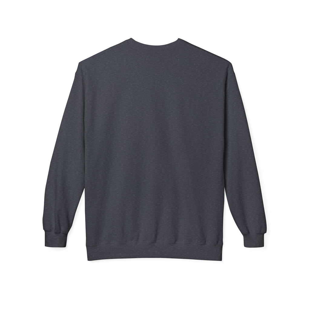 Classic White Crewneck Sweatshirt — Unisex Midweight Fleece