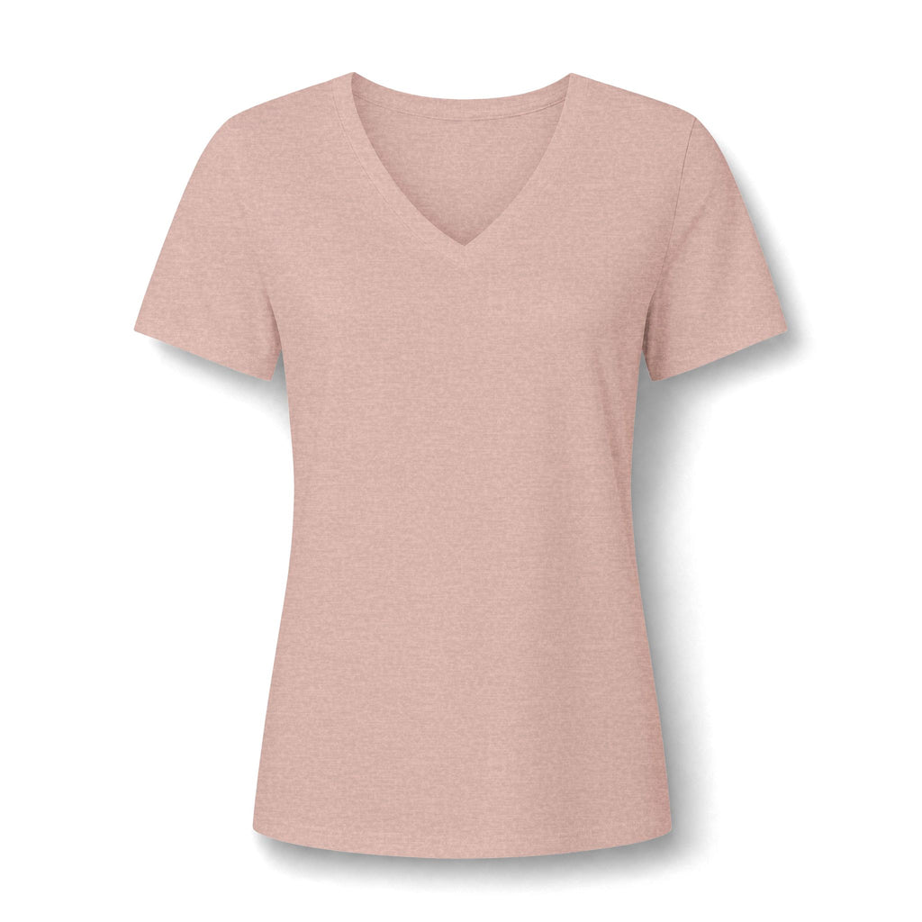 Women's Relaxed Heather CVC V-Neck Tee