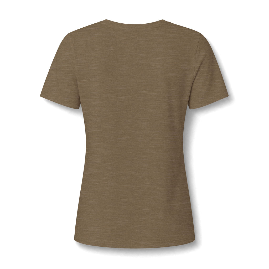 Women's Relaxed Heather CVC V-Neck Tee