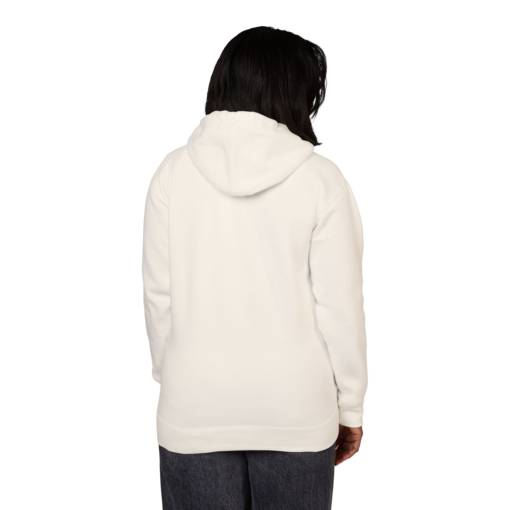 White Fleece Hoodie – Minimal Classic Pullover Hooded Sweatshirt