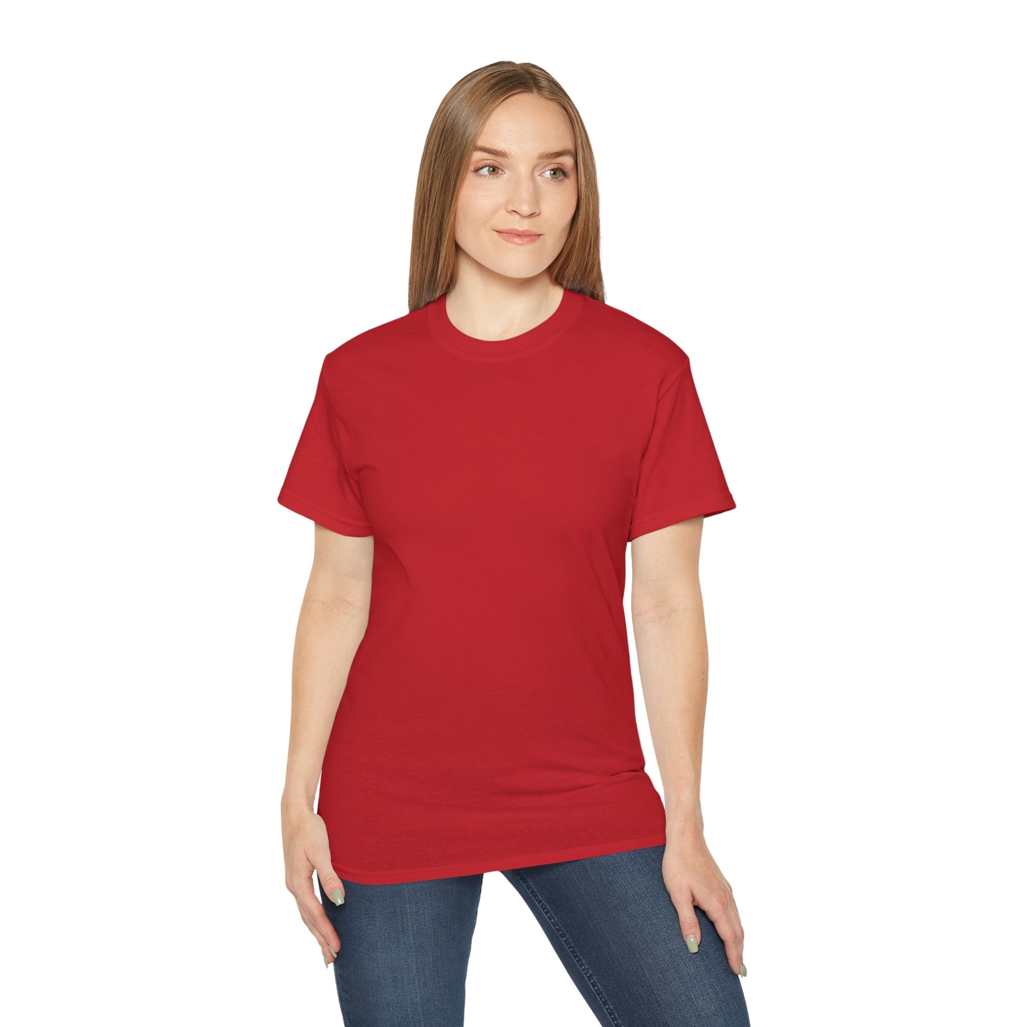 Classic White Cotton Tee - Plain Crewneck Shirt