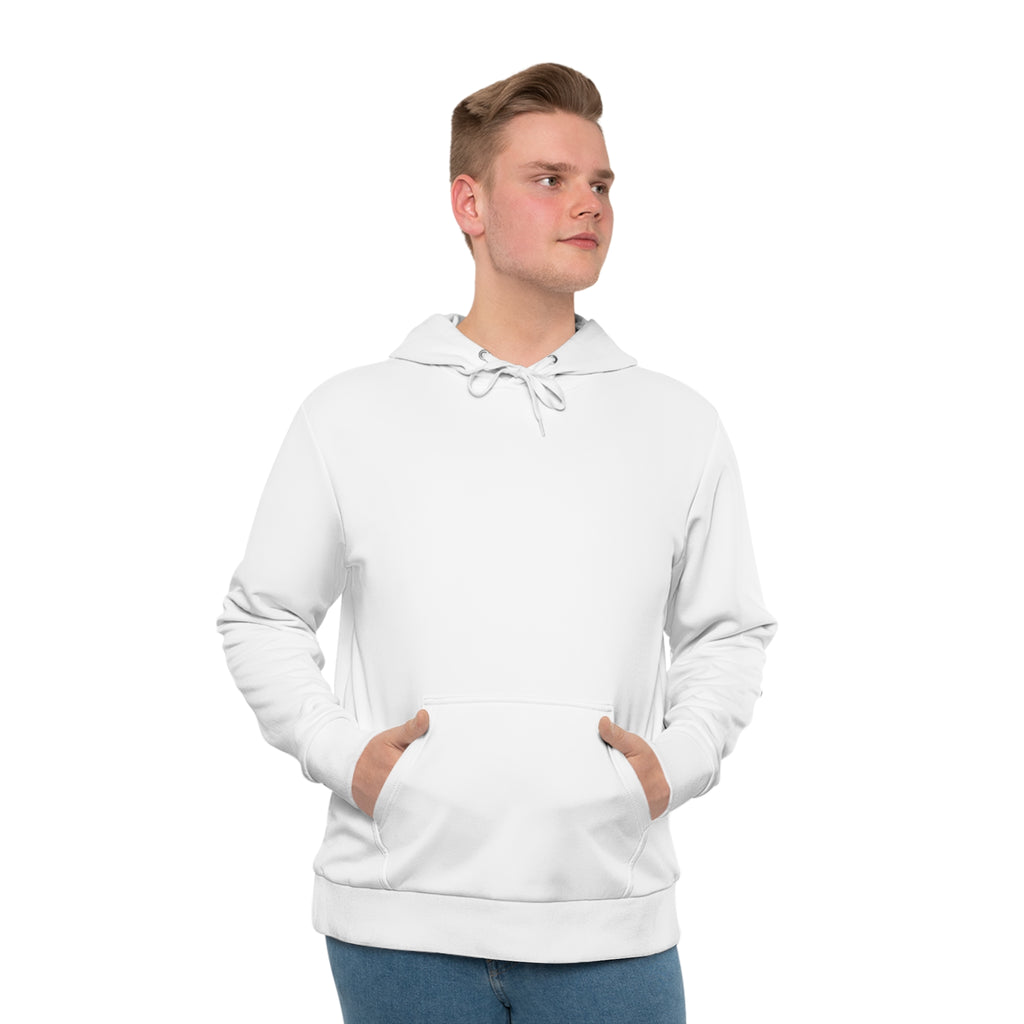 Men's Hoodie - Classic White Pullover Hooded Sweatshirt