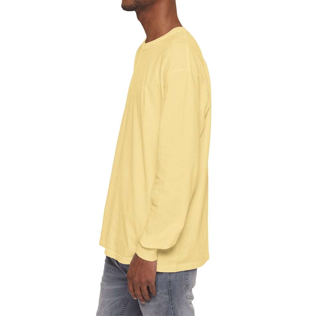 Long Sleeve T-Shirt — Classic White Garment-Dyed Tee