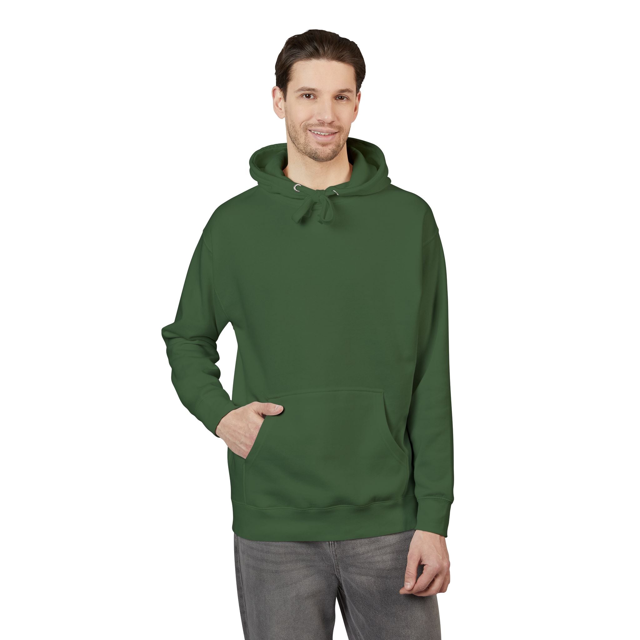 White Fleece Hoodie – Minimal Classic Pullover Hooded Sweatshirt