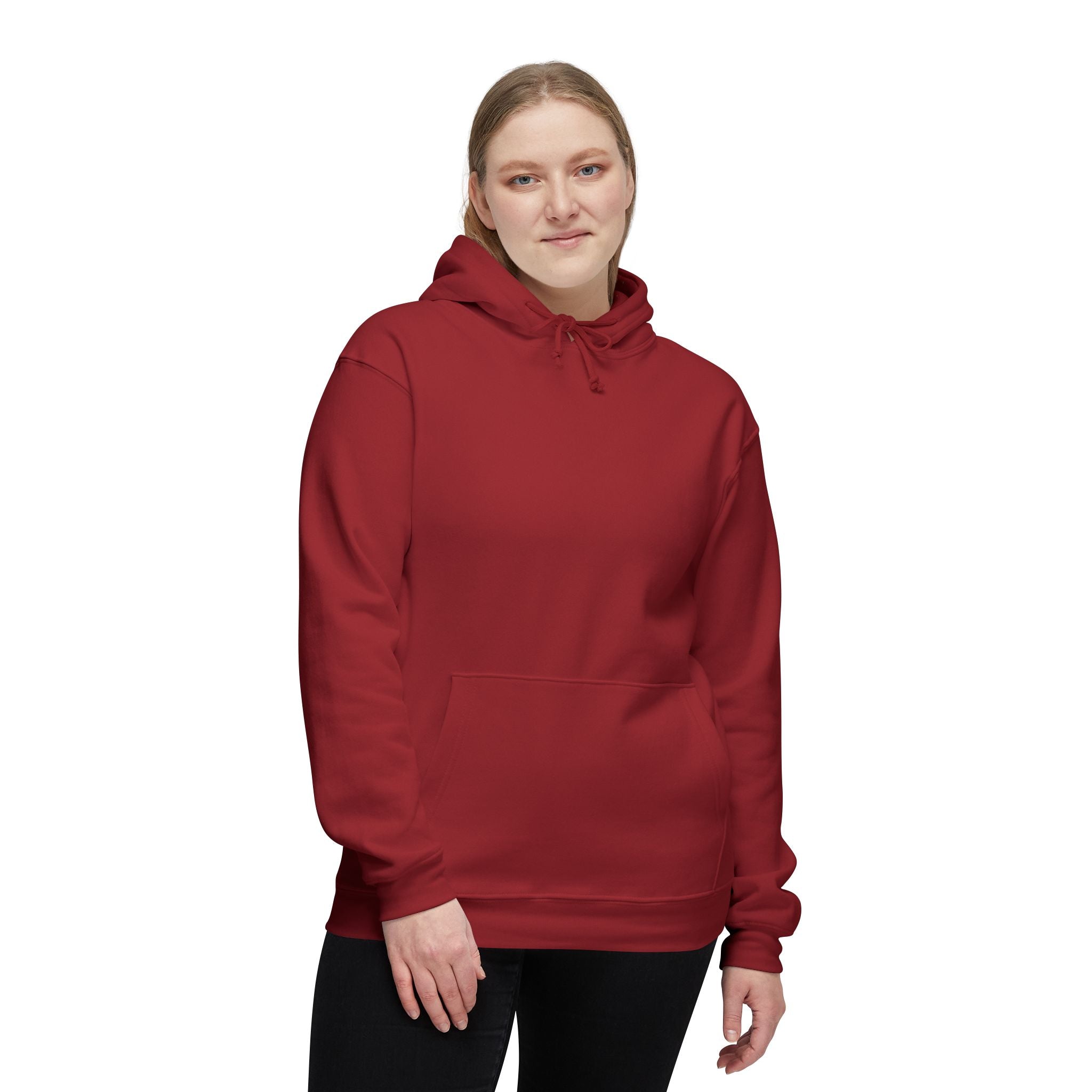 Classic White Hoodie — Made in USA Unisex Hooded Sweatshirt