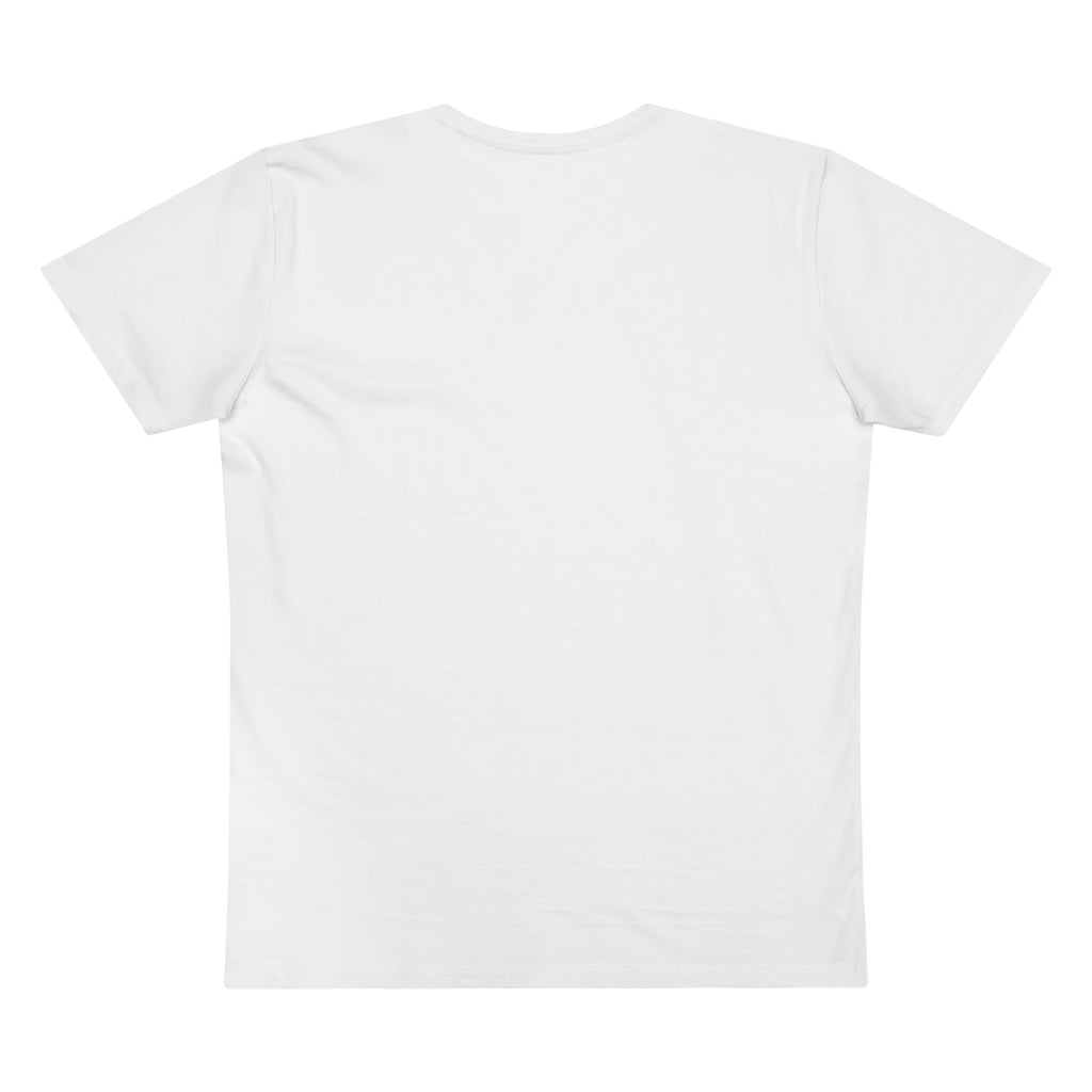 Men’s V-Neck Tee — Classic White Presenter Shirt