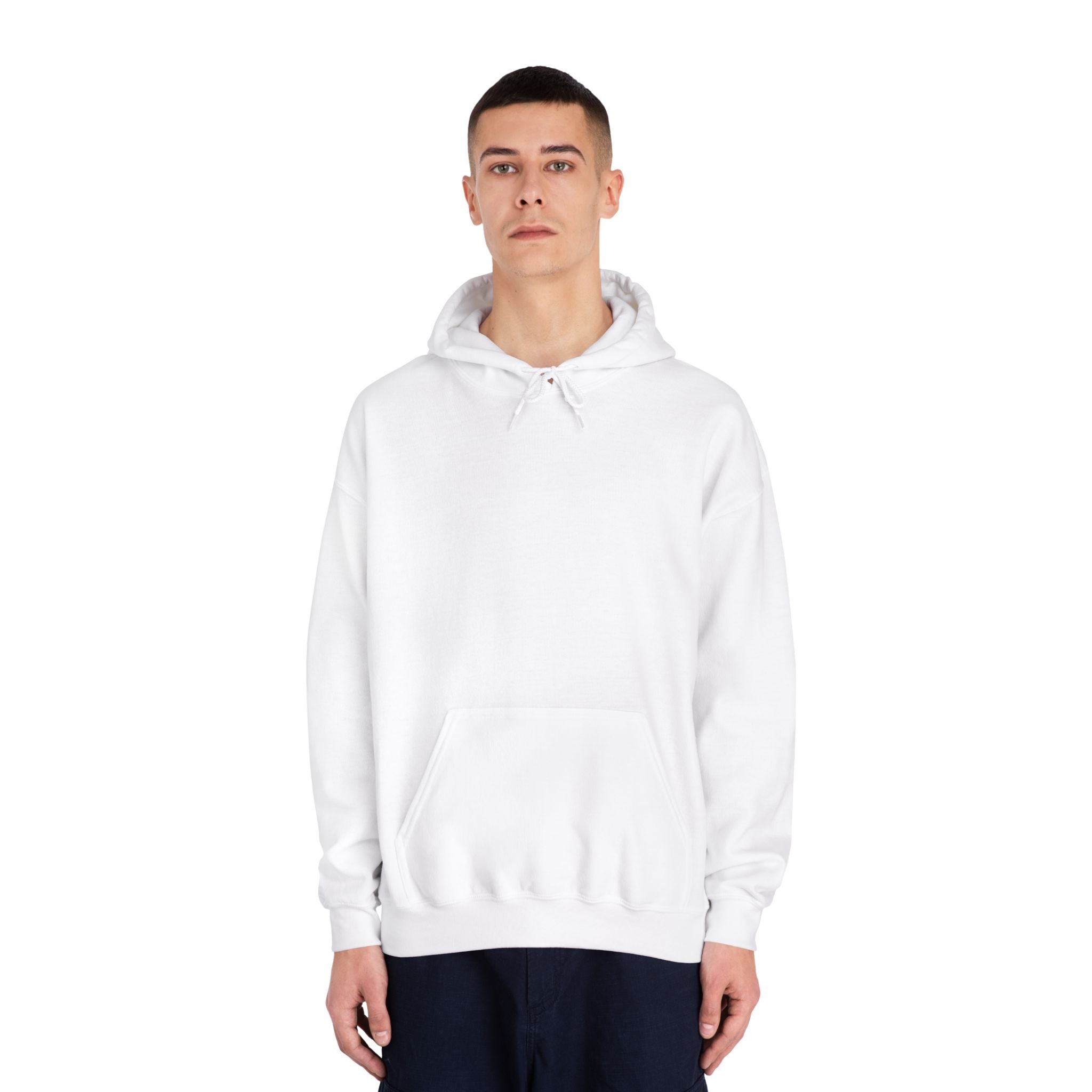 Blank White Hooded Sweatshirt