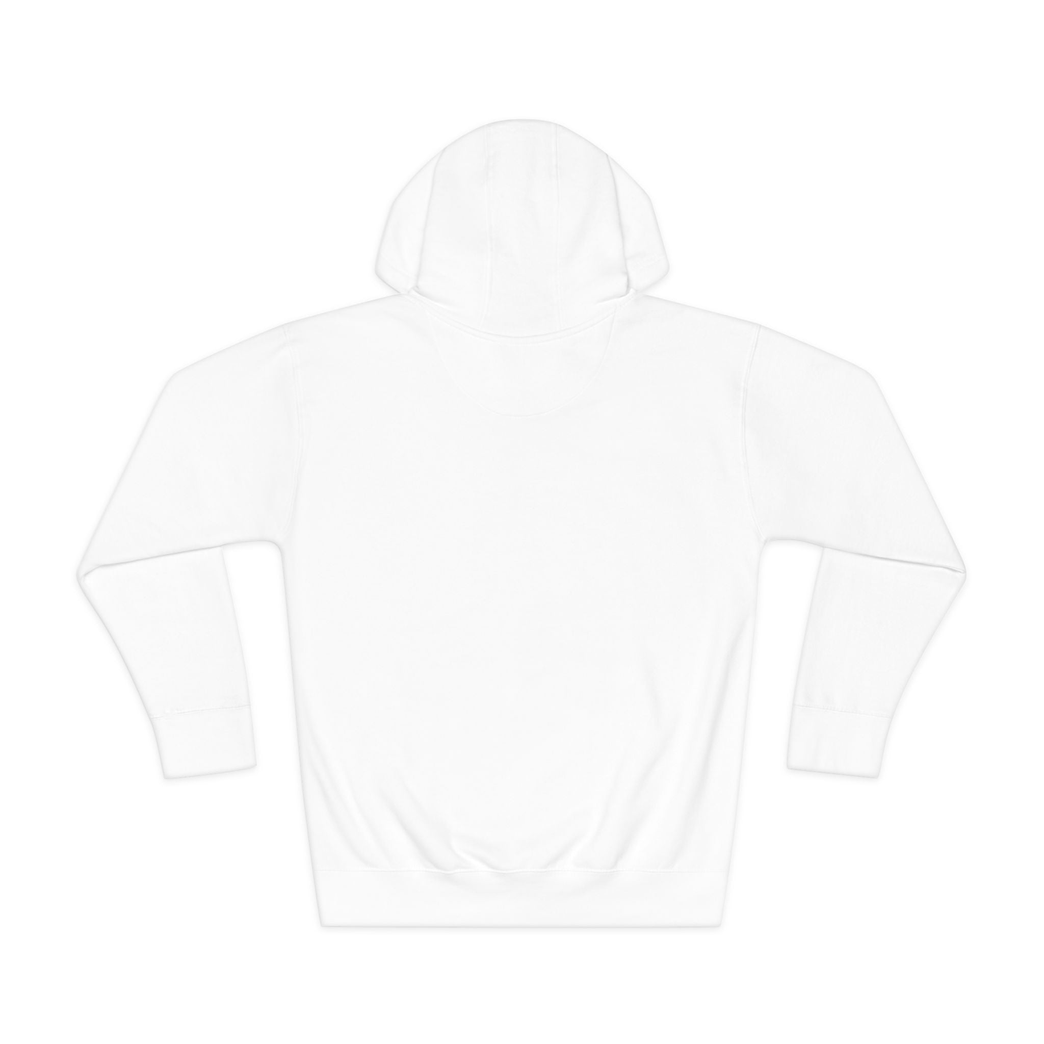 White Fleece Hoodie – Minimal Classic Pullover Hooded Sweatshirt
