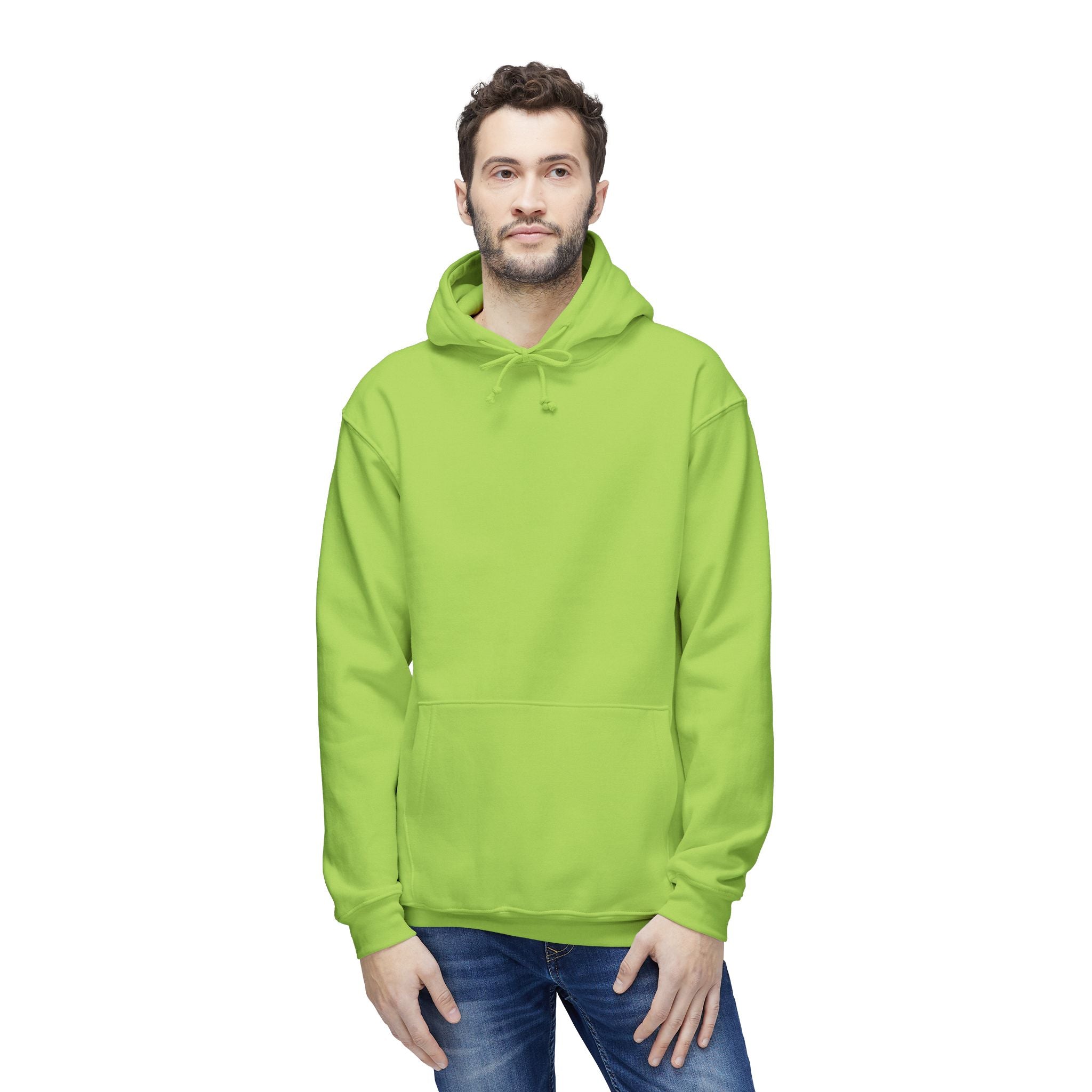 Classic White Hoodie — Made in USA Unisex Hooded Sweatshirt