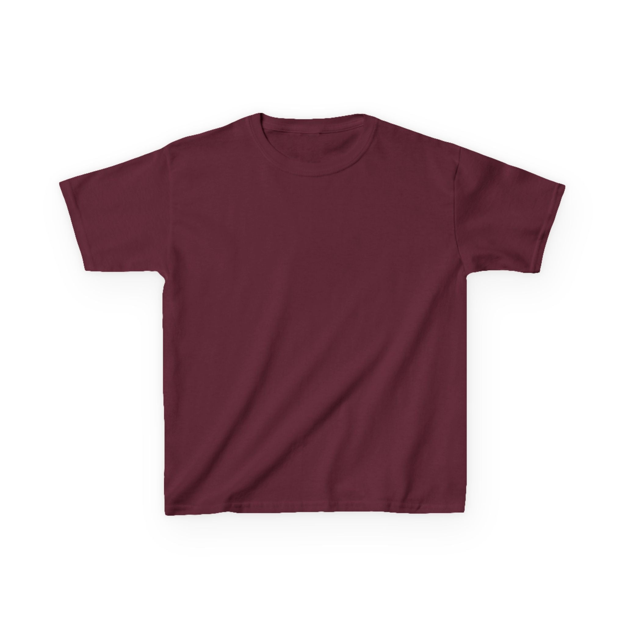 Kids T-Shirt — Plain White Heavy Cotton Tee for Boys & Girls