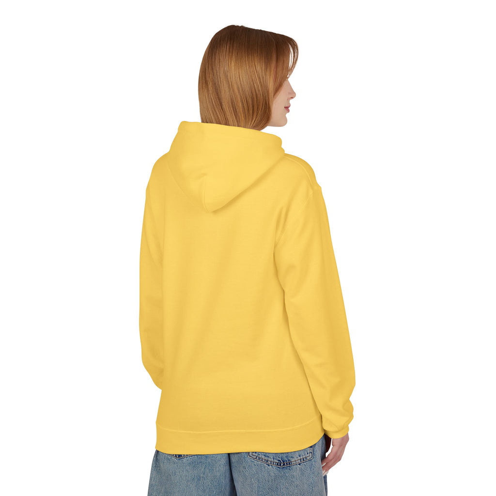 Classic White Fleece Hoodie – Soft Midweight Pullover