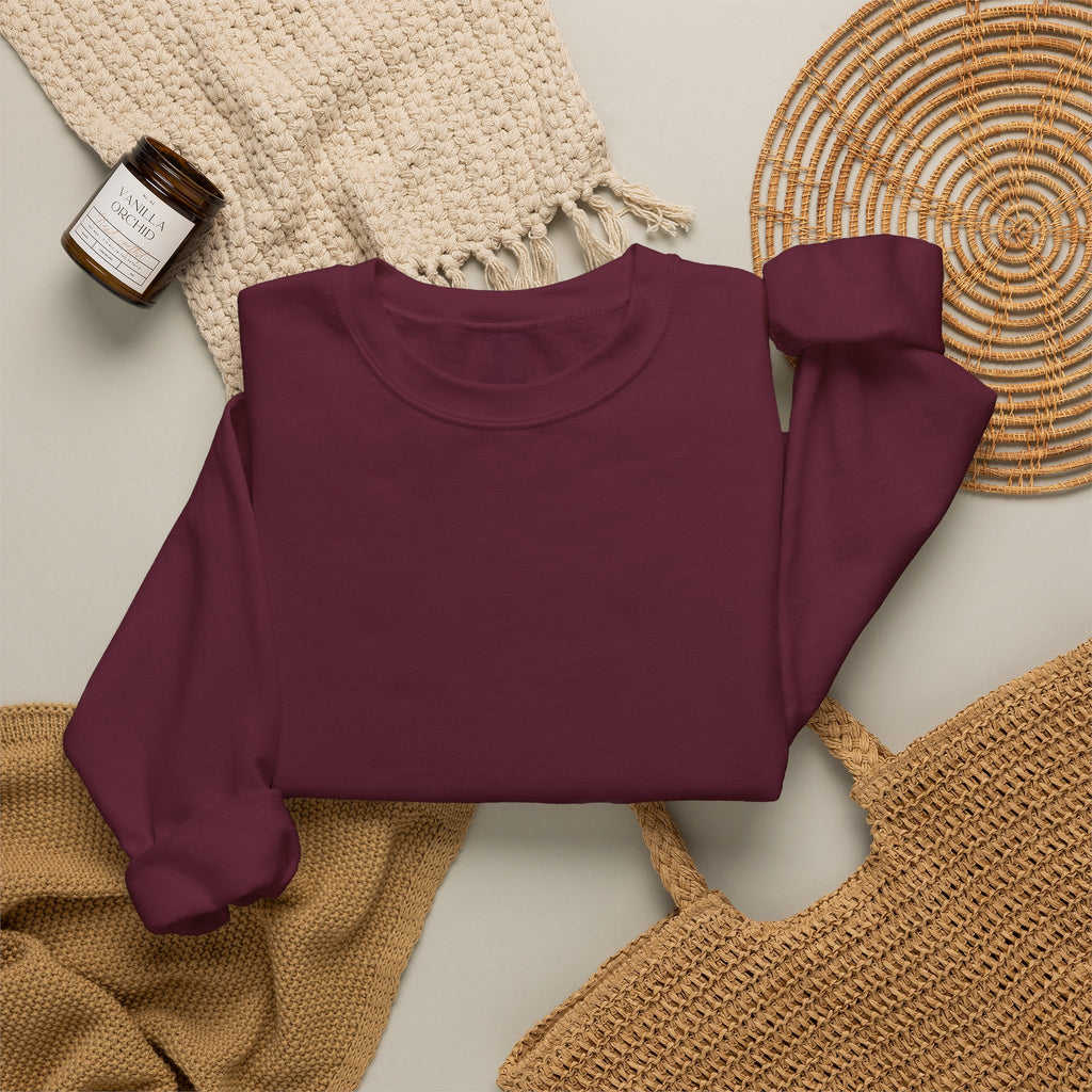Classic White Crewneck Sweatshirt