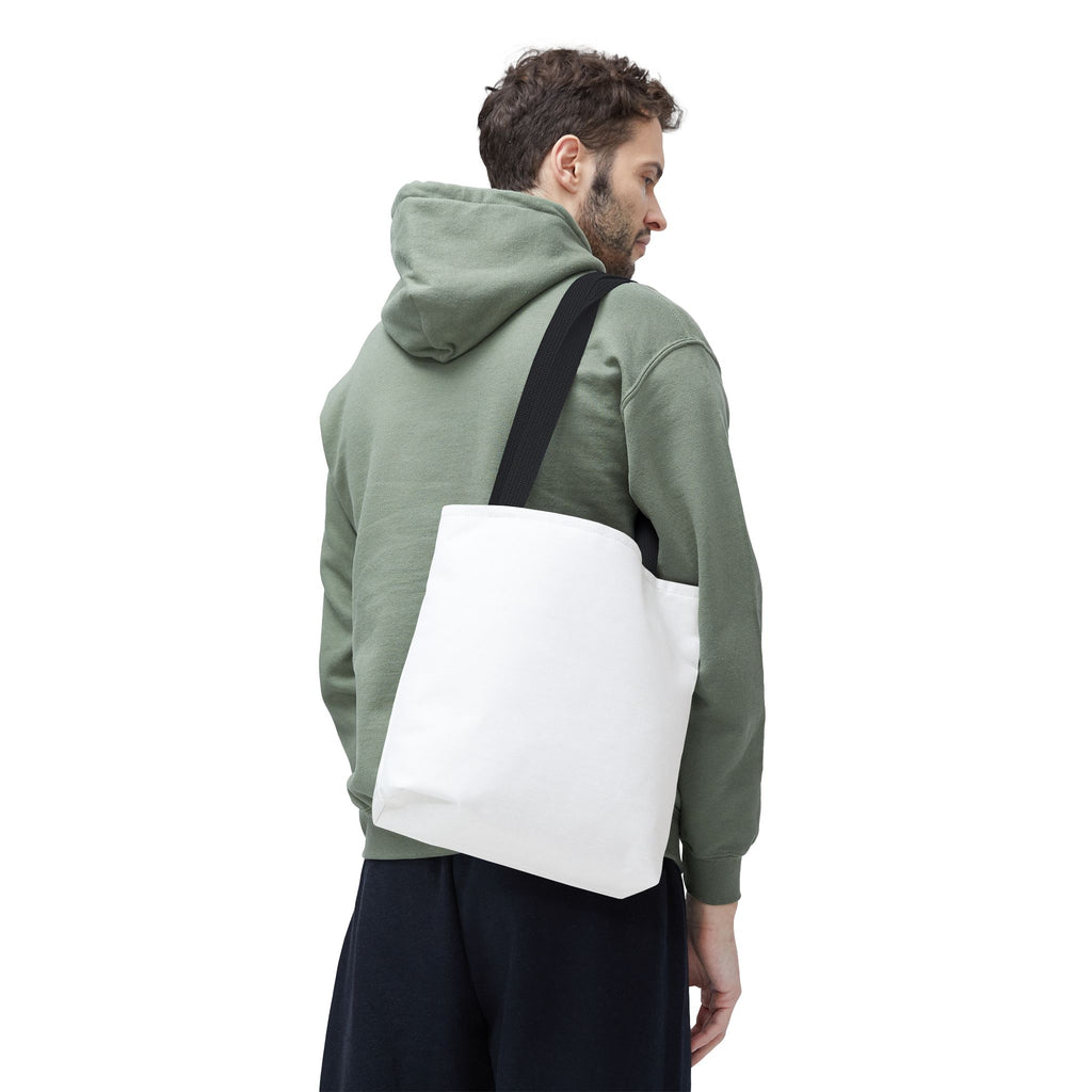 Custom All-Over Print Tote Bag — Blank White Canvas Shoulder Tote