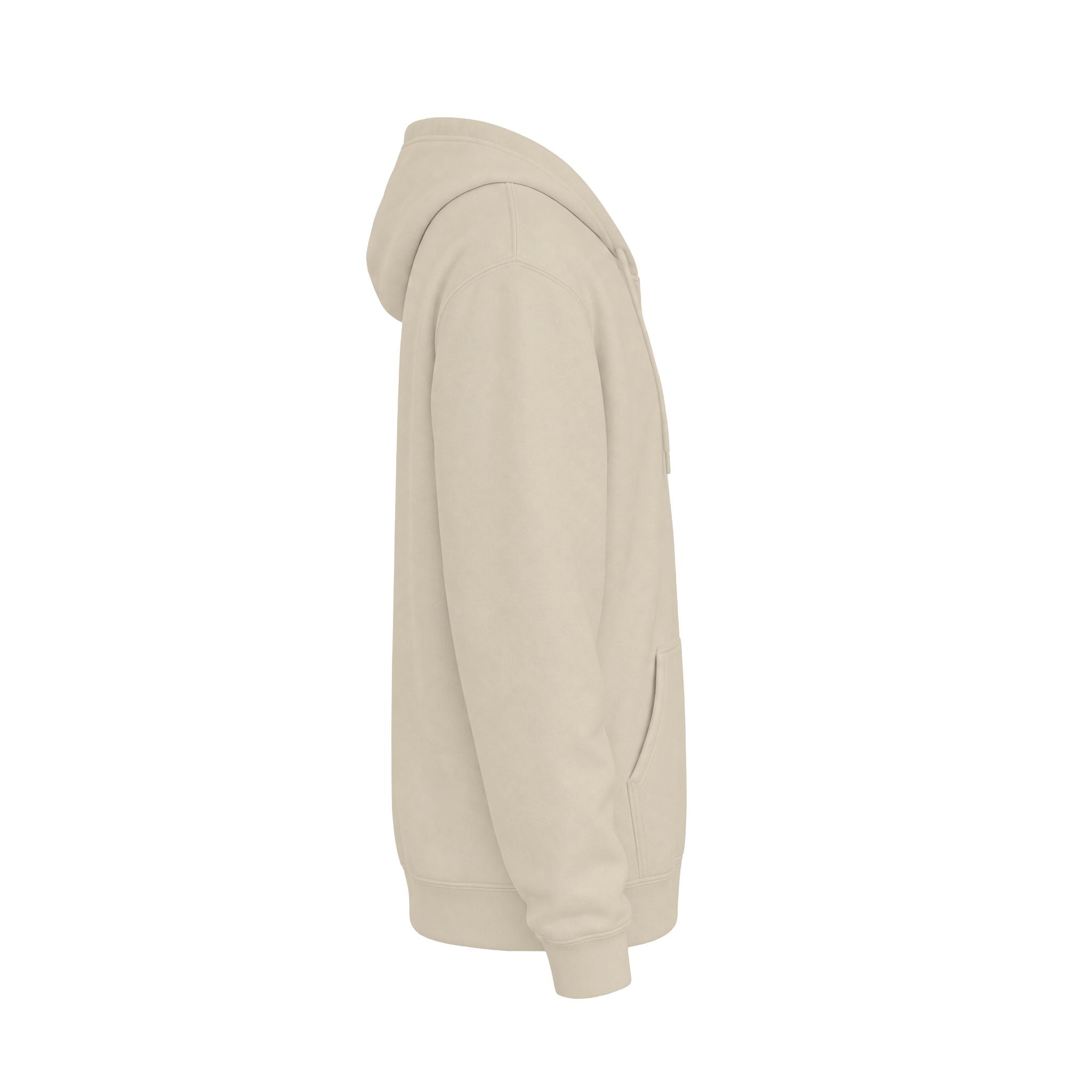 Classic White Fleece Hoodie – Soft Midweight Pullover