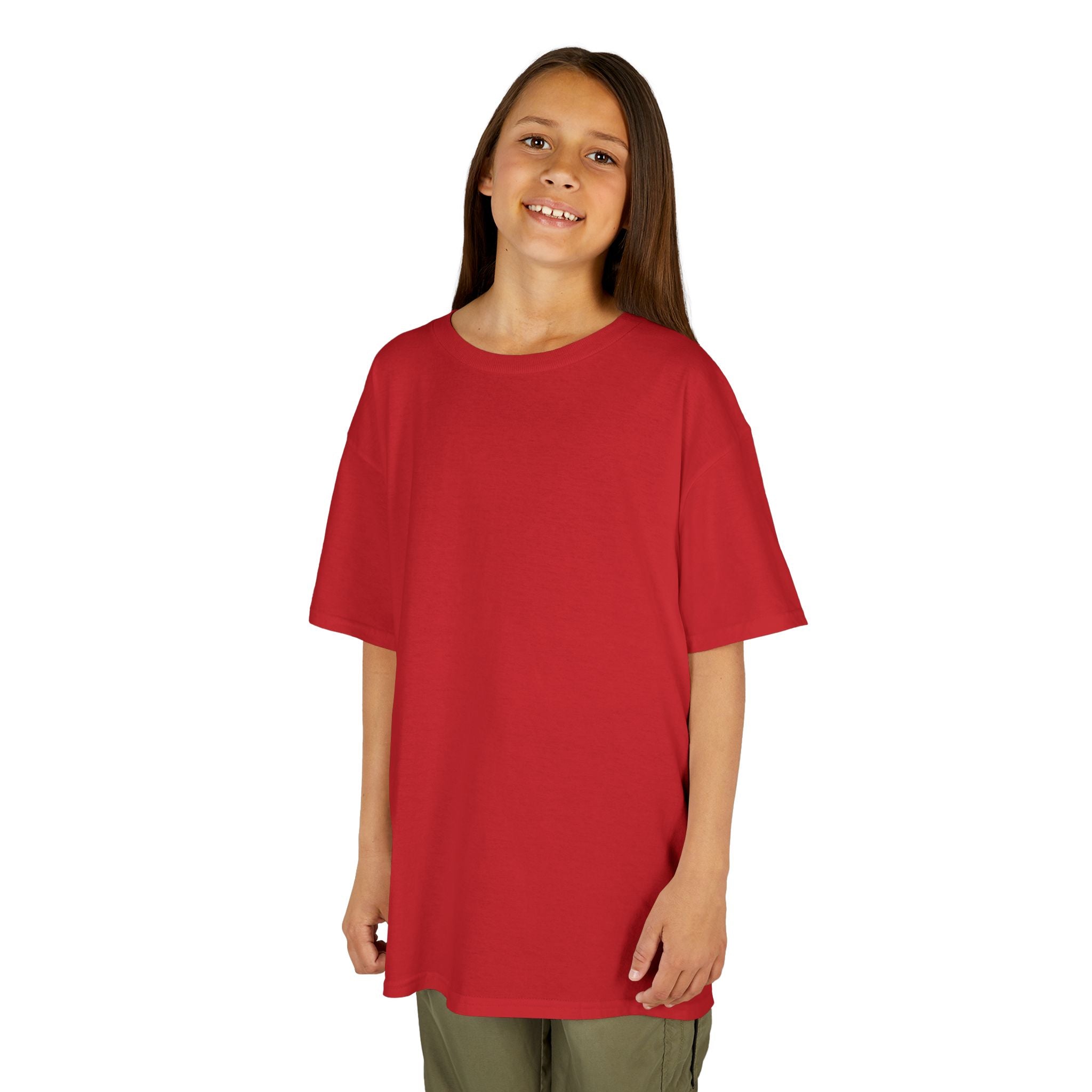 Kids T-Shirt — Plain White Heavy Cotton Tee for Boys & Girls