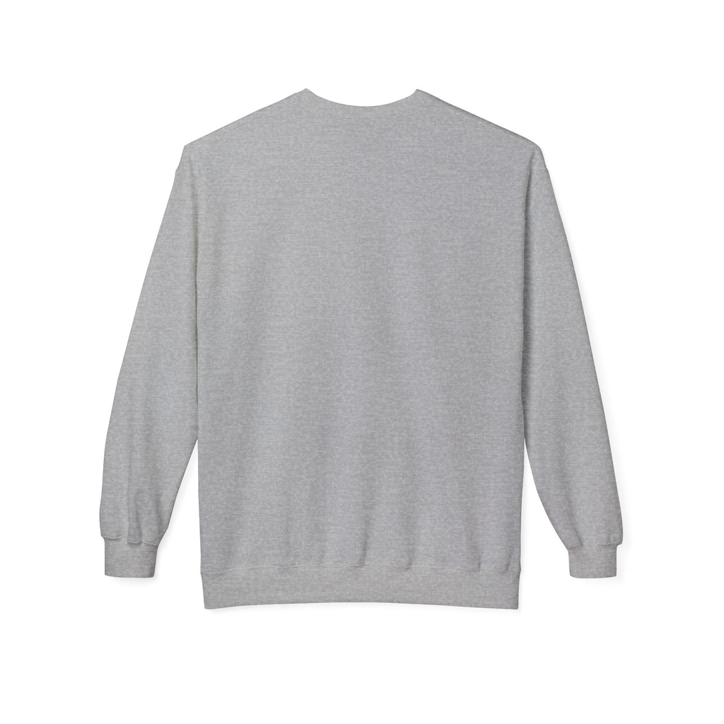 Classic White Crewneck Sweatshirt — Unisex Midweight Fleece