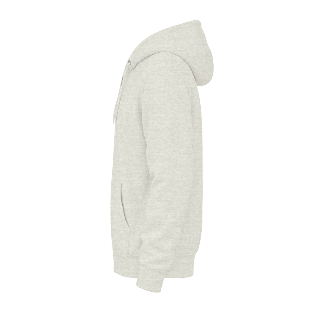 Classic White Zip Hoodie - Plain Full-Zip Hooded Sweatshirt