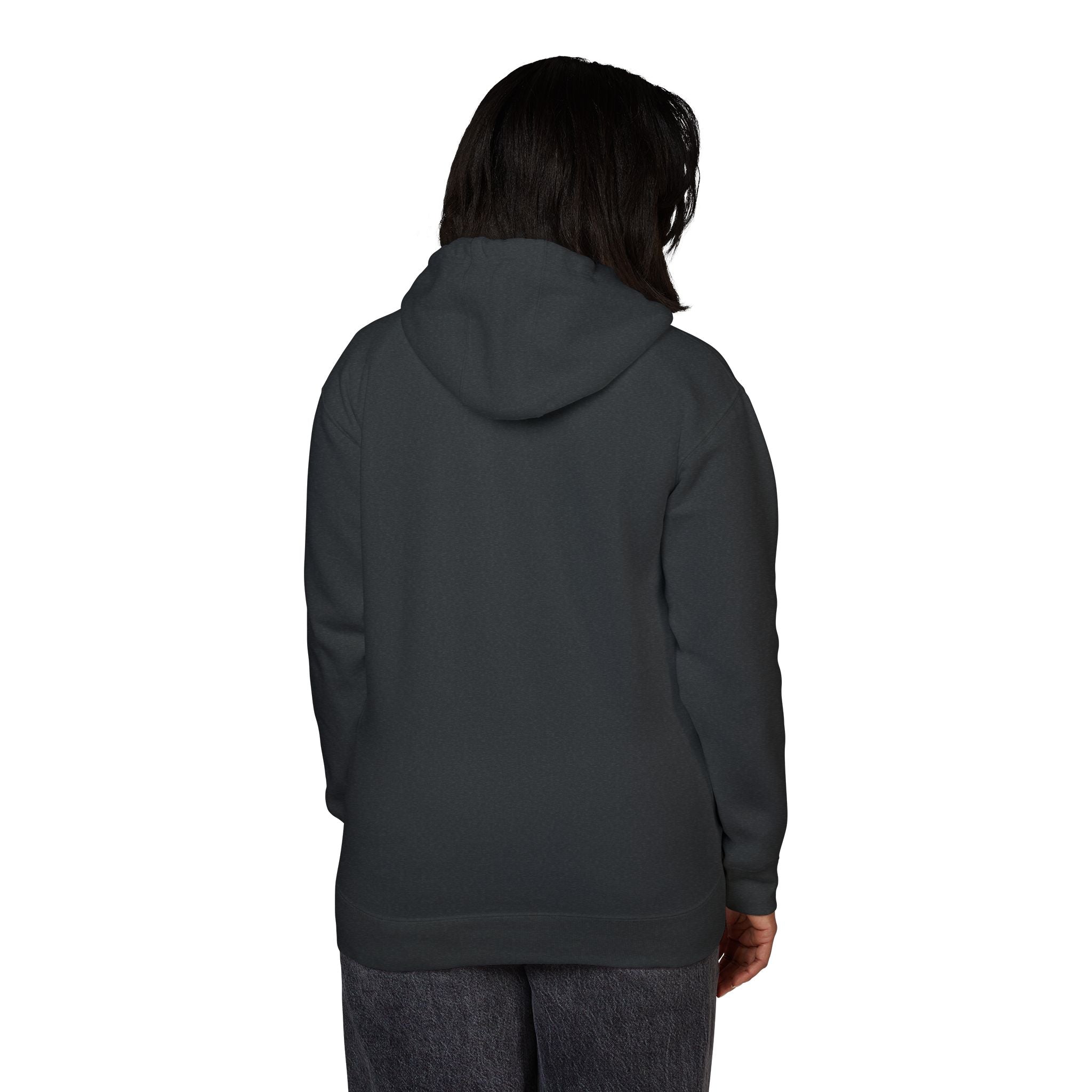 White Fleece Hoodie – Minimal Classic Pullover Hooded Sweatshirt