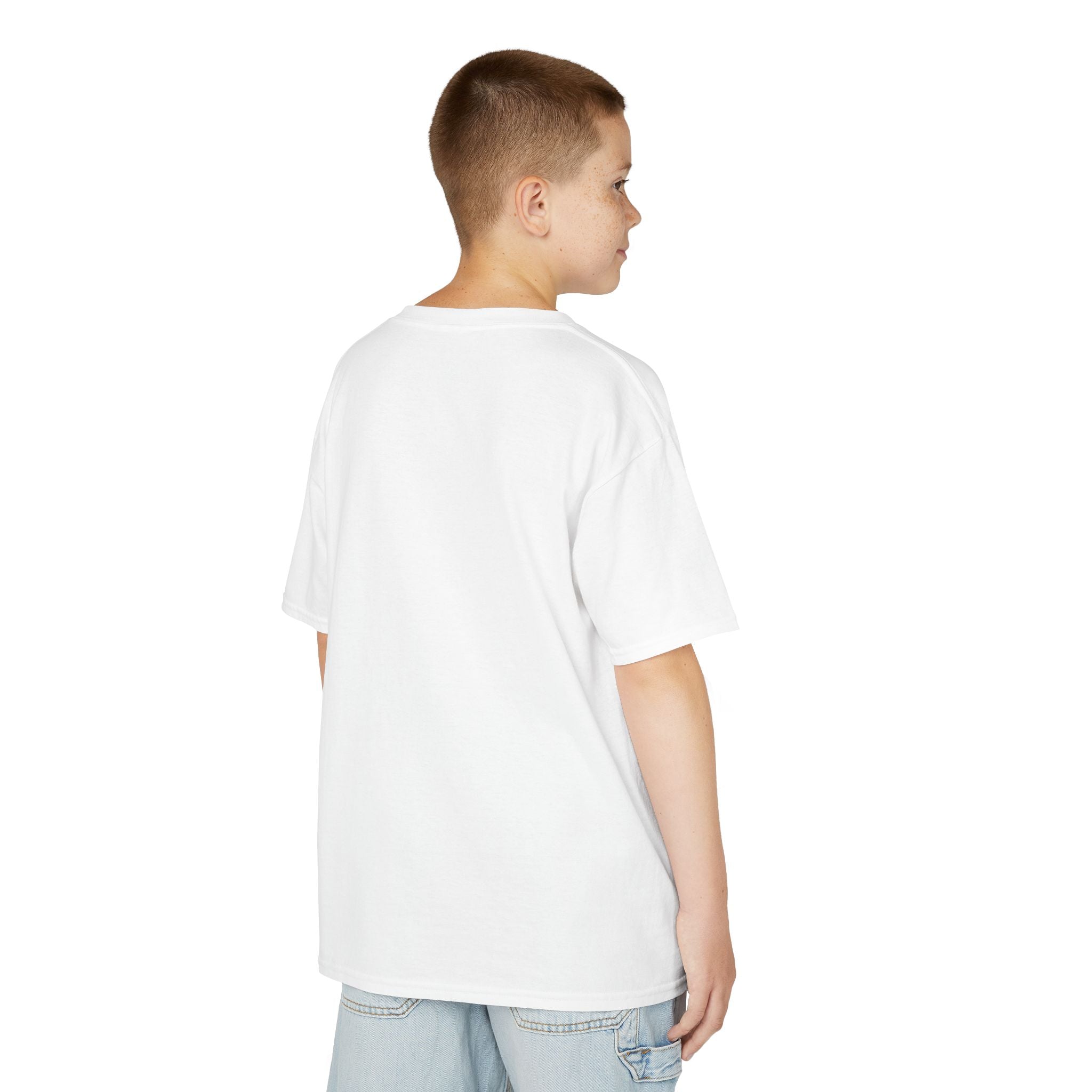 Kids T-Shirt — Plain White Heavy Cotton Tee for Boys & Girls