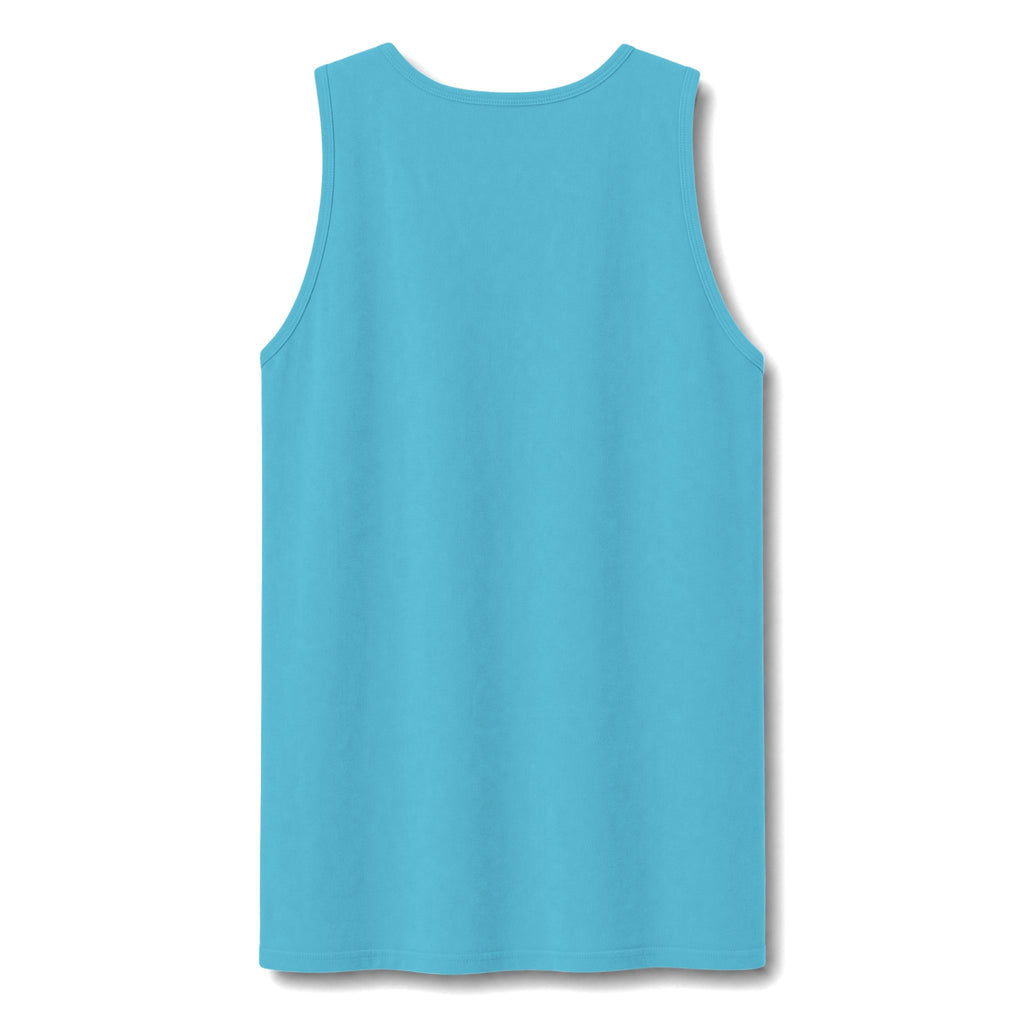 Garment-Dyed Tank Top — Washed Vintage Cotton Sleeveless Tee