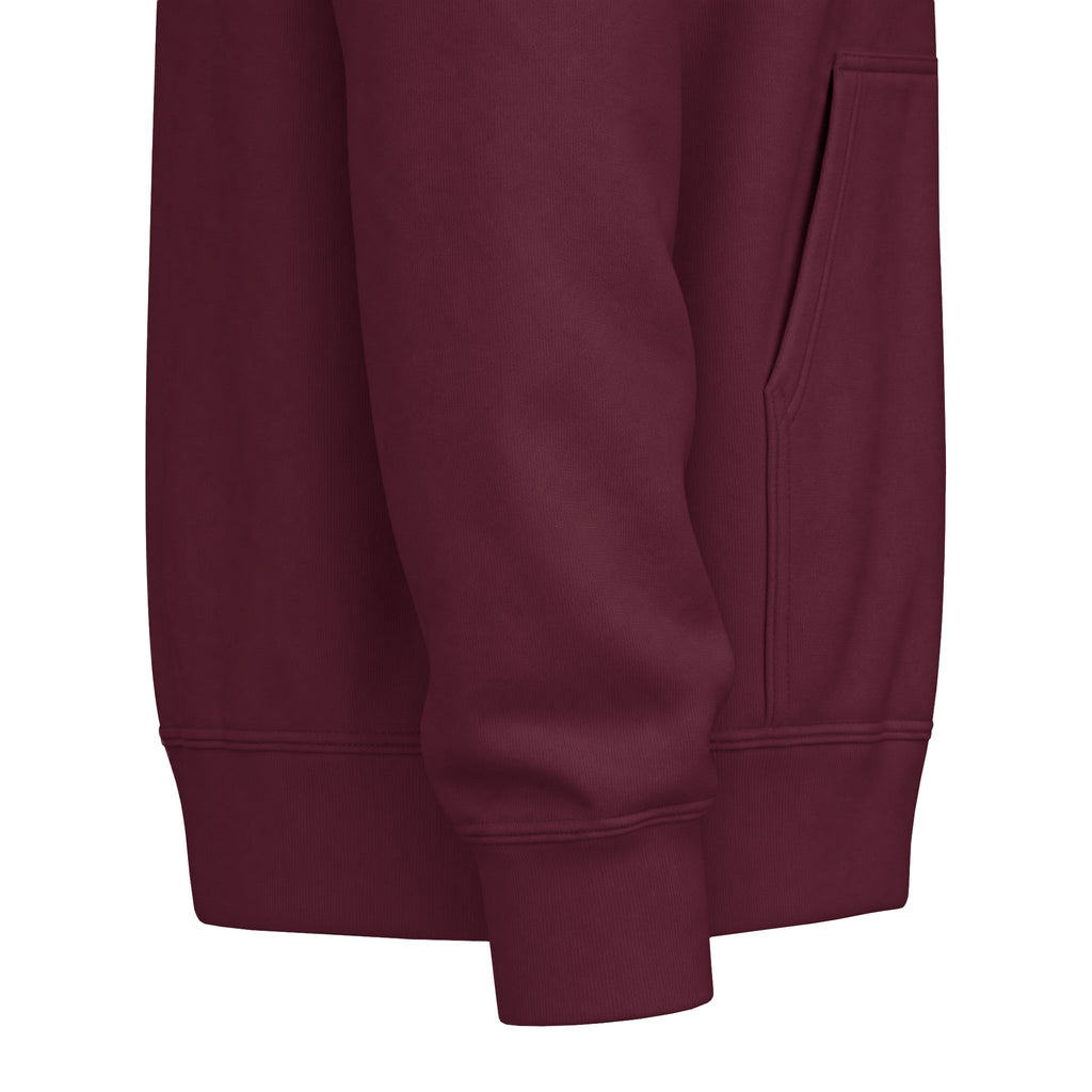 Classic White Fleece Hoodie – Soft Midweight Pullover