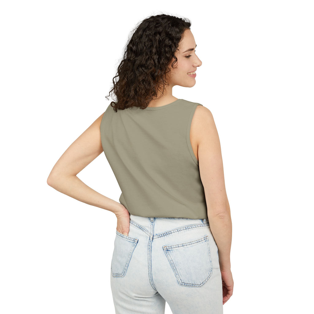 Plain White Tank Top — Lightweight Unisex Garment-Dyed Sleeveless Tee