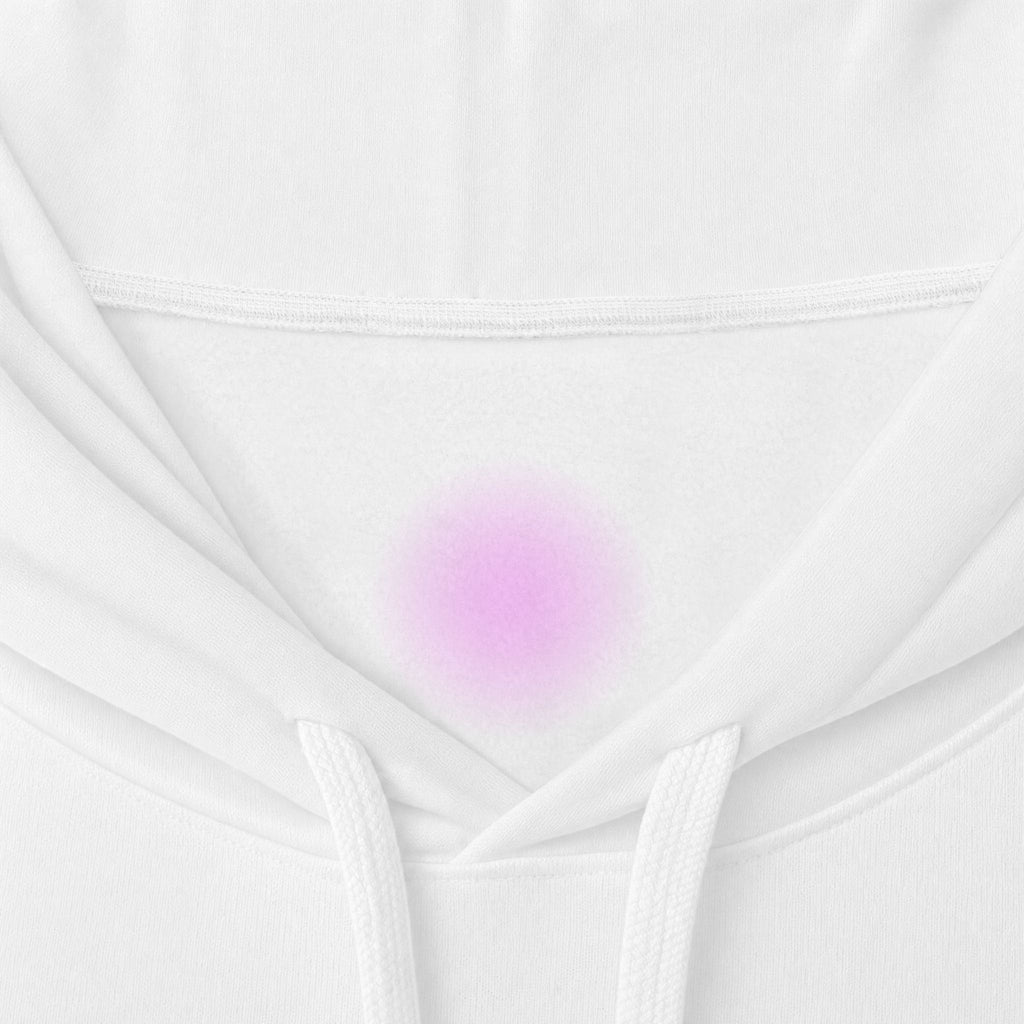 Classic White Fleece Hoodie – Soft Midweight Pullover